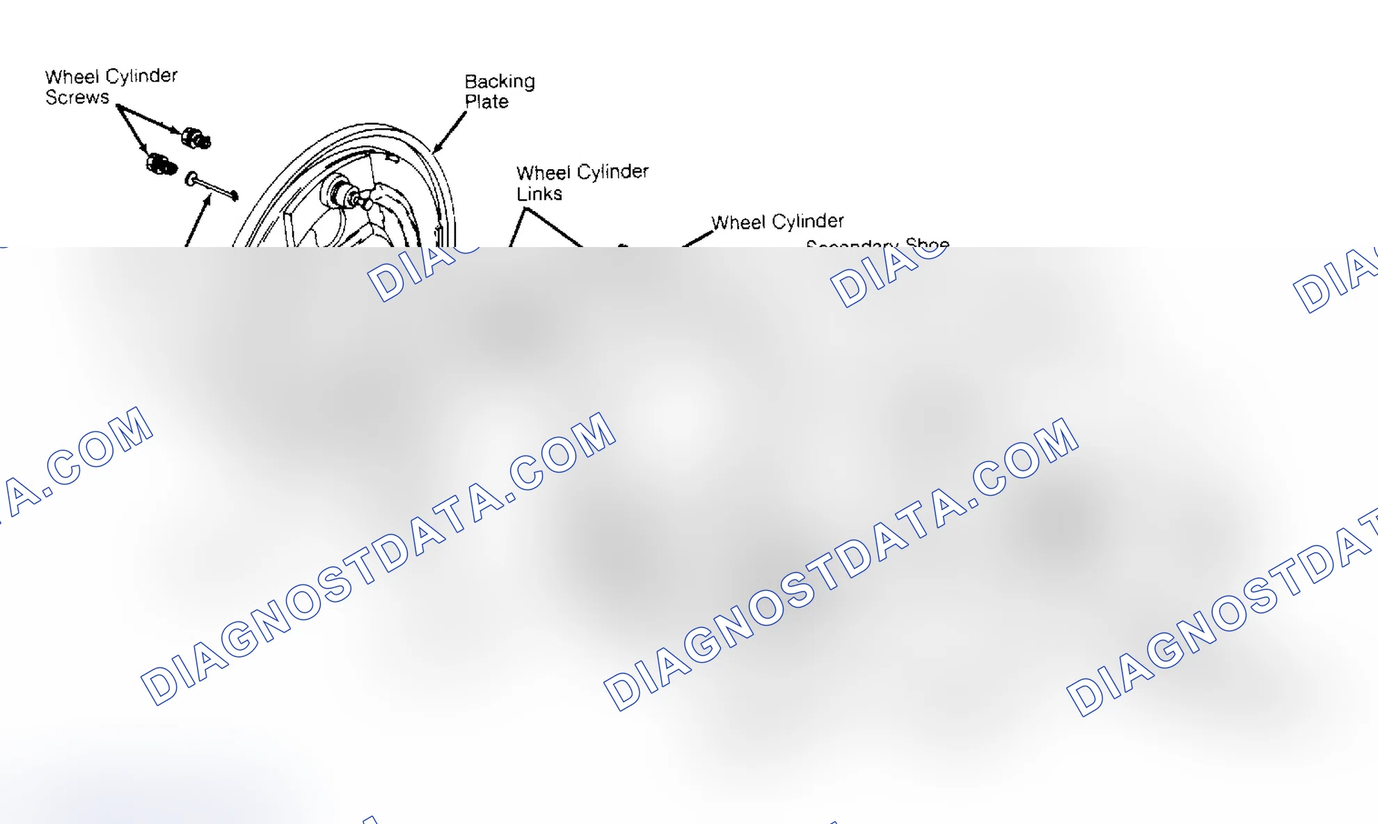 Scheme 10: Exploded View of Rear Drum Brake Assembly