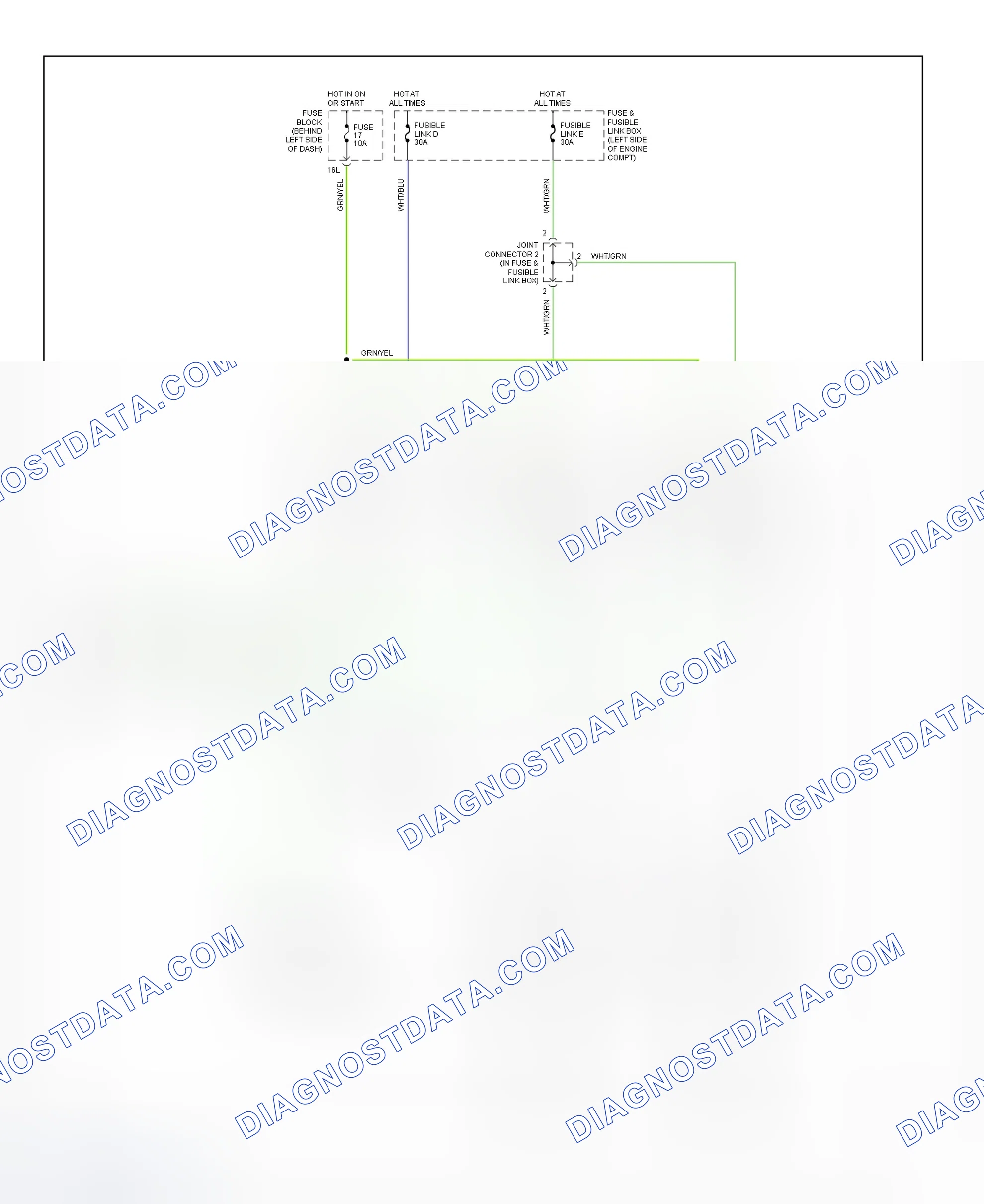Scheme 11: Electric Cooling Fan System Wiring Diagram (1999 Maxima)