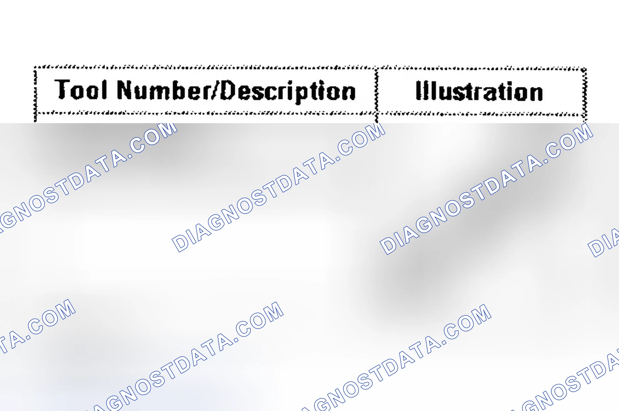 Scheme 7: SPECIAL TOOLS