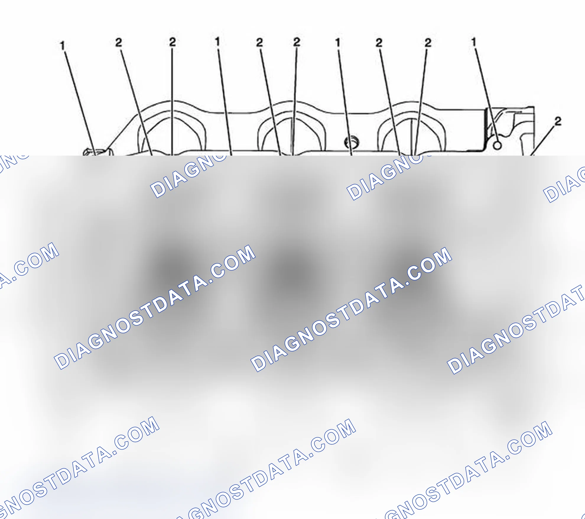 Scheme 129: Right Cylinder Head Camshaft Cover Face