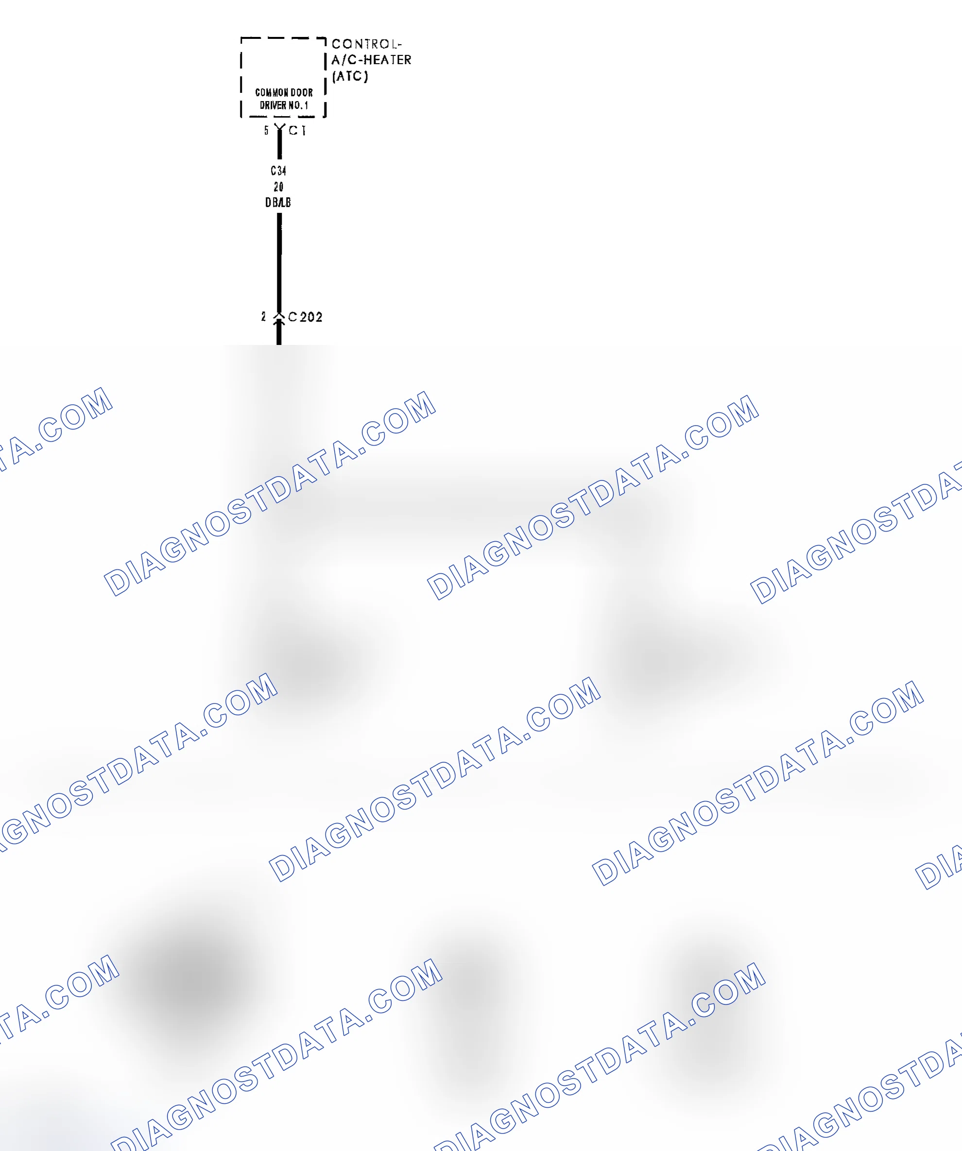 Scheme 169: B1060-CLIMATE CONTROL MOTOR(S) COMMON 1 CONTROL CIRCUIT HIGH (ATC)