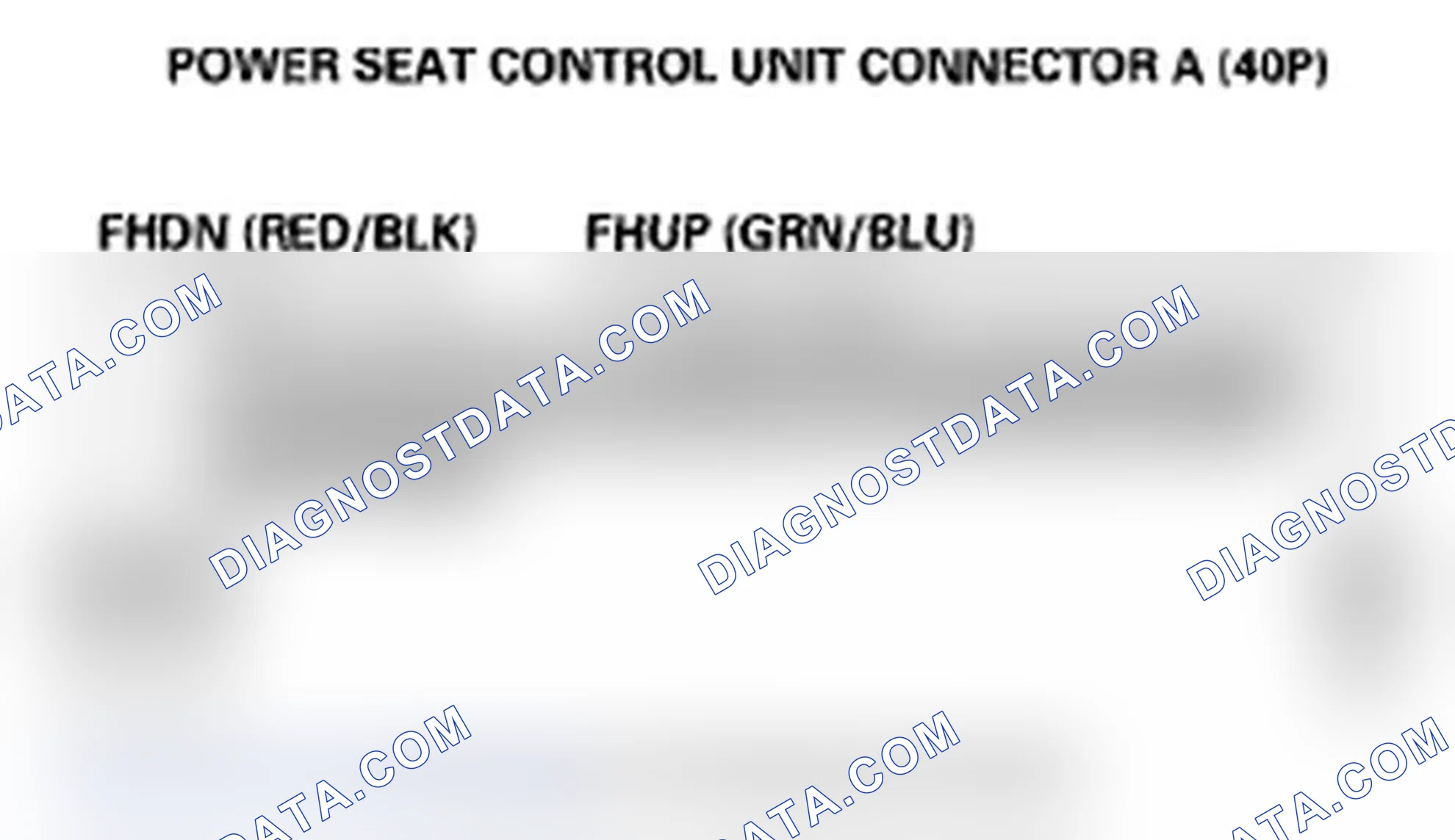 Scheme 54: DTC B1846: Power Seat Front Up-Down Switch Circuit Malfunction