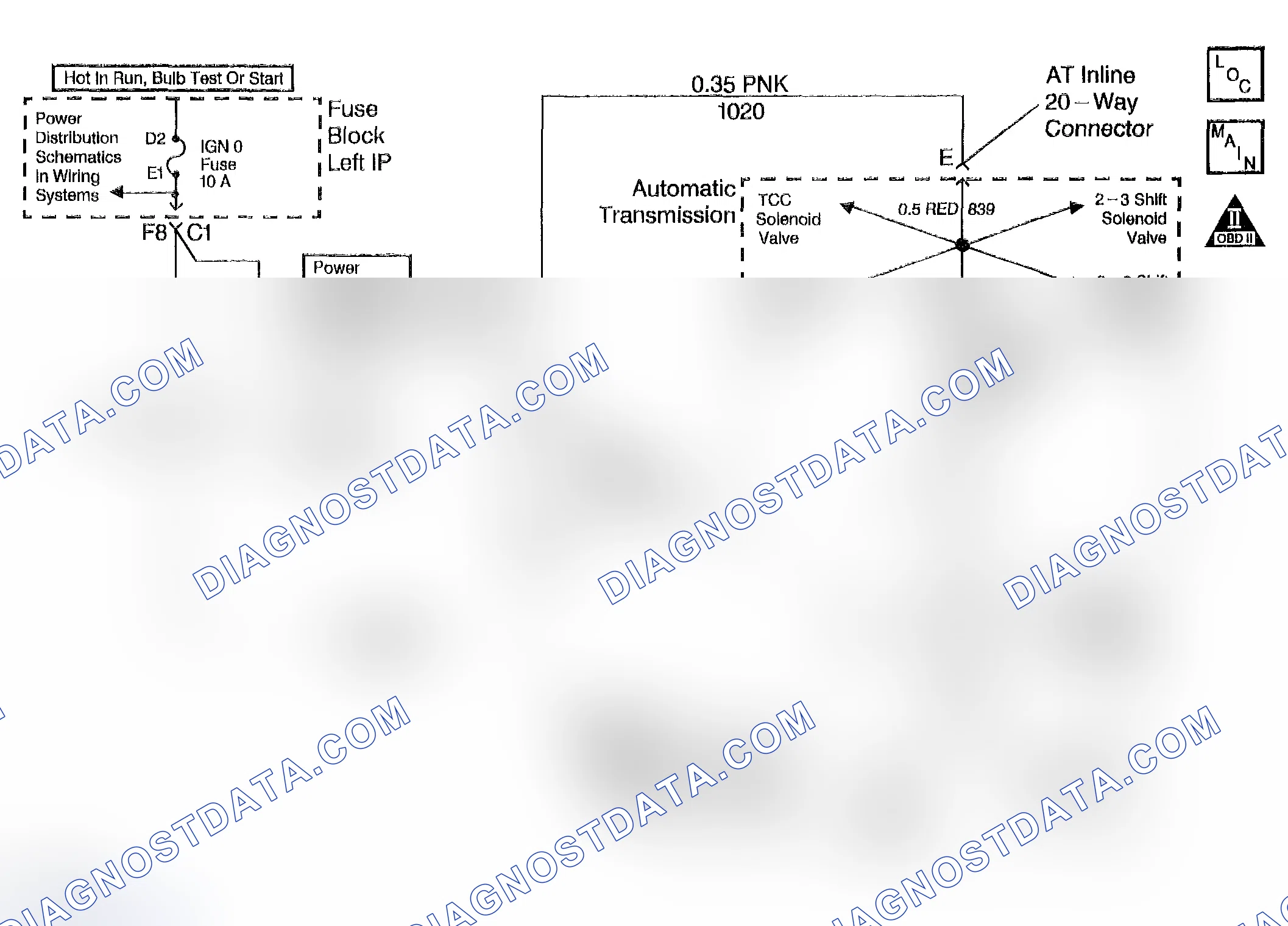 Scheme 308: DTC P0753: Open, Short To Ground Or Short To Power In The 1-2 SS Valve Circuit