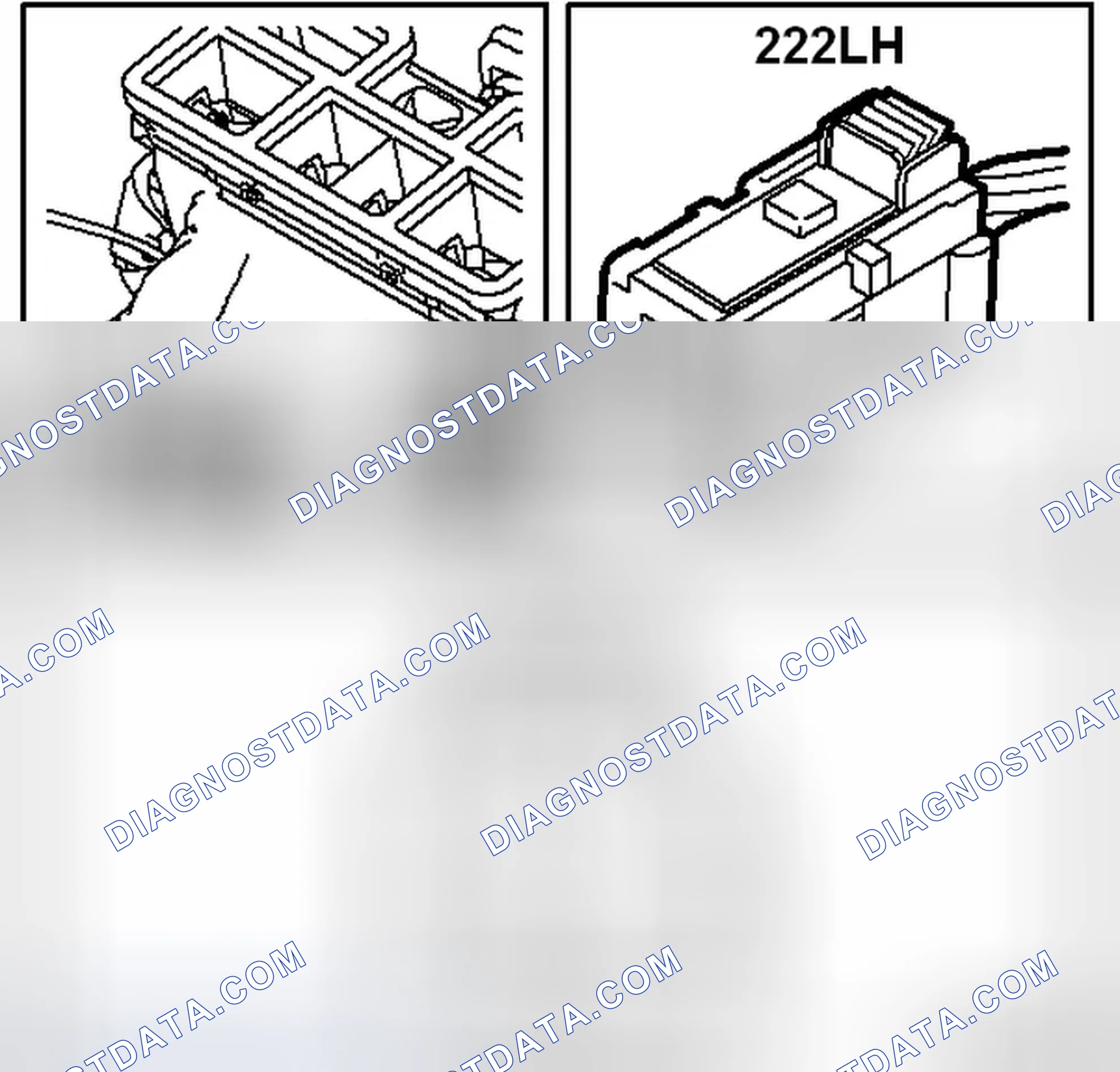 Scheme 606: Motor, air-mixing damper, left (222LH)