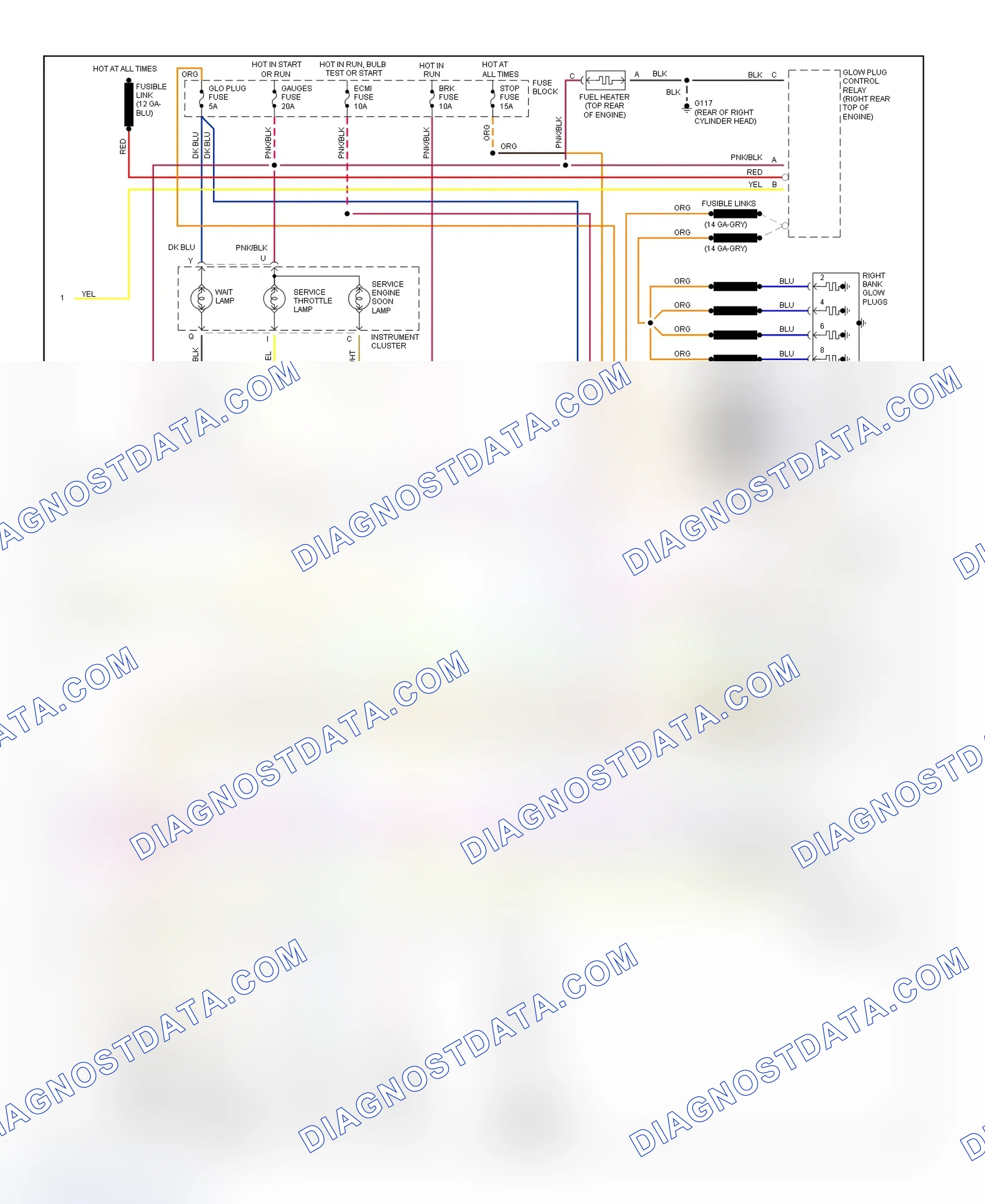Scheme 240: Wiring Diagram (Pickup, Sierra Pickup & Van - 6.5L VIN P - 2 Of 2)
