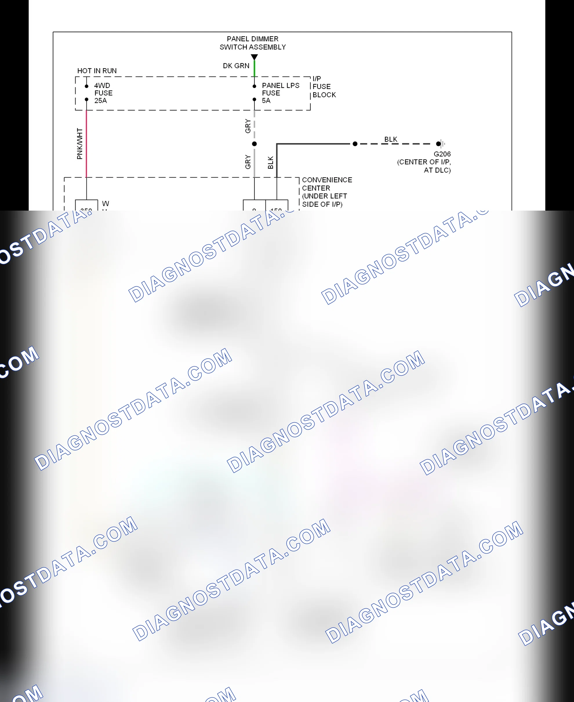 Scheme 9: Transfer Case Circuit (1994 Except K300)