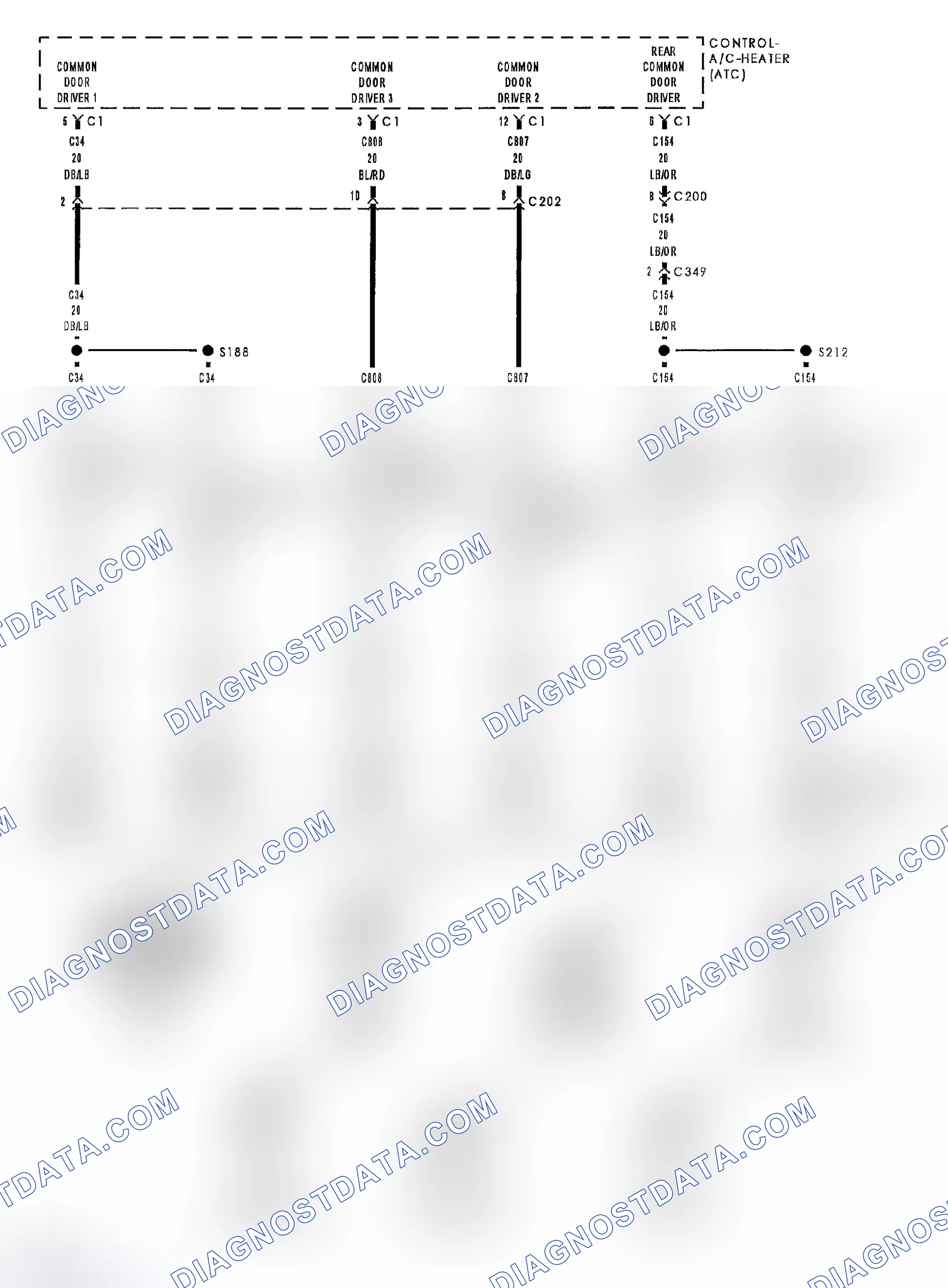 Scheme 173: B1063-CLIMATE CONTROL MOTOR(S) COMMON 2 CONTROL CIRCUIT LOW (ATC)