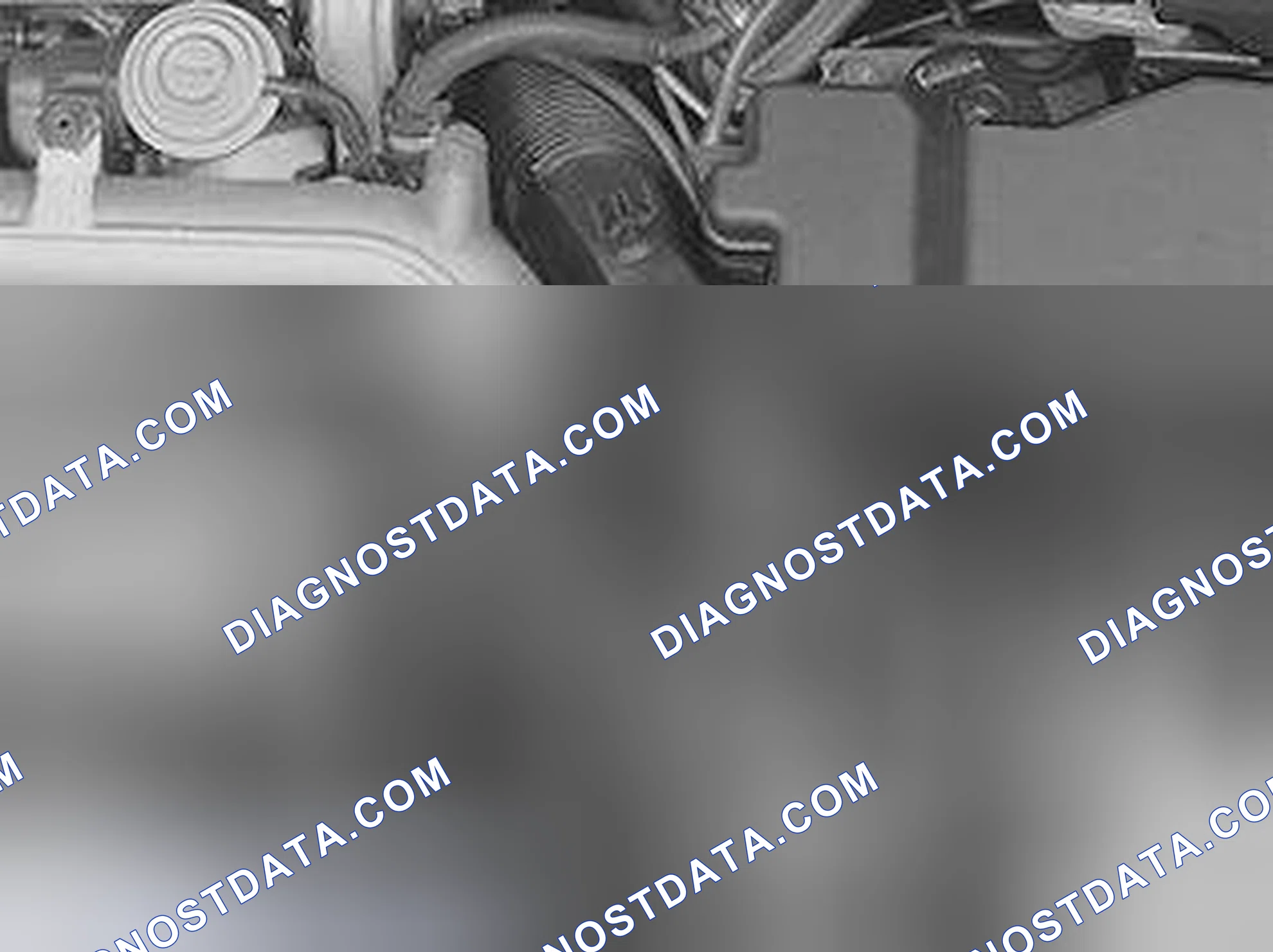 Scheme 1082: Installing the air hose on the turbocharger (TC) and the delivery line on the manifold