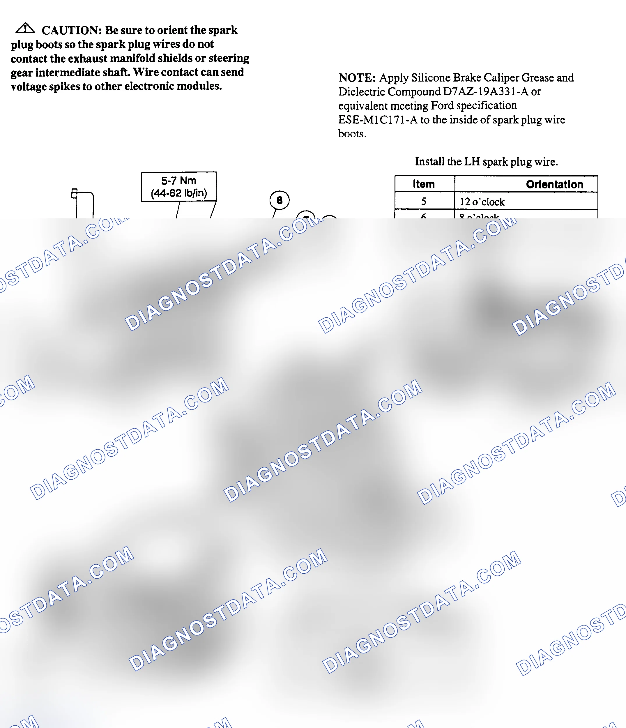 Scheme 17: Spark Plug Wire Routing (5.0L)