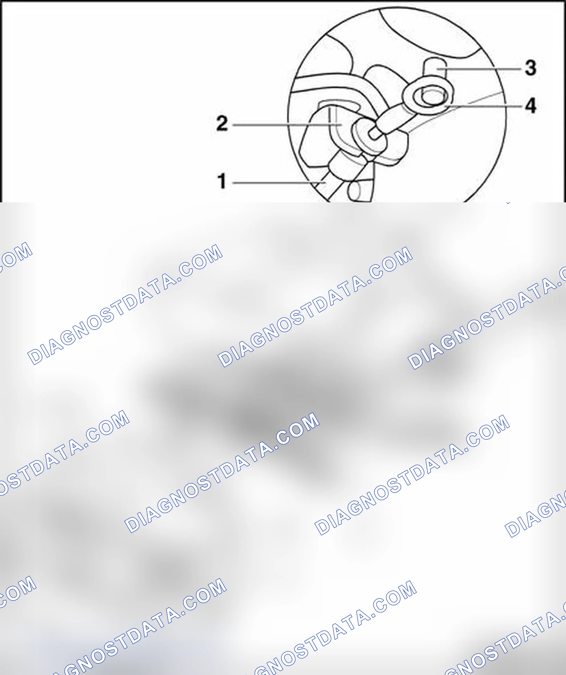 Scheme 199: Bowden cable of seat height adjuster unit, removing and installing
