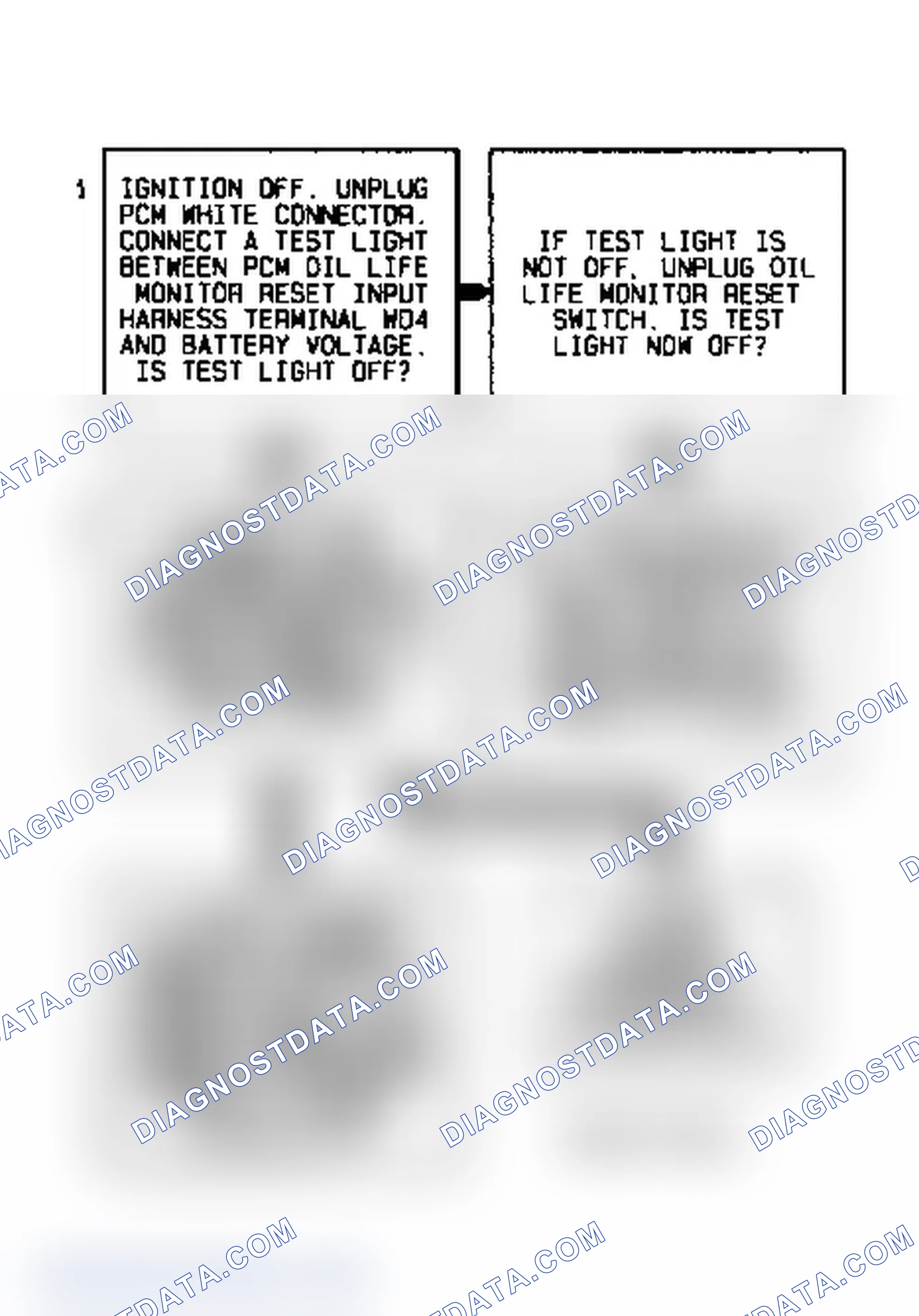 Scheme 69: Code P1619 Diagnostic Flow Chart (3.8L) Engine Oil Life Monitor Reset Circuit