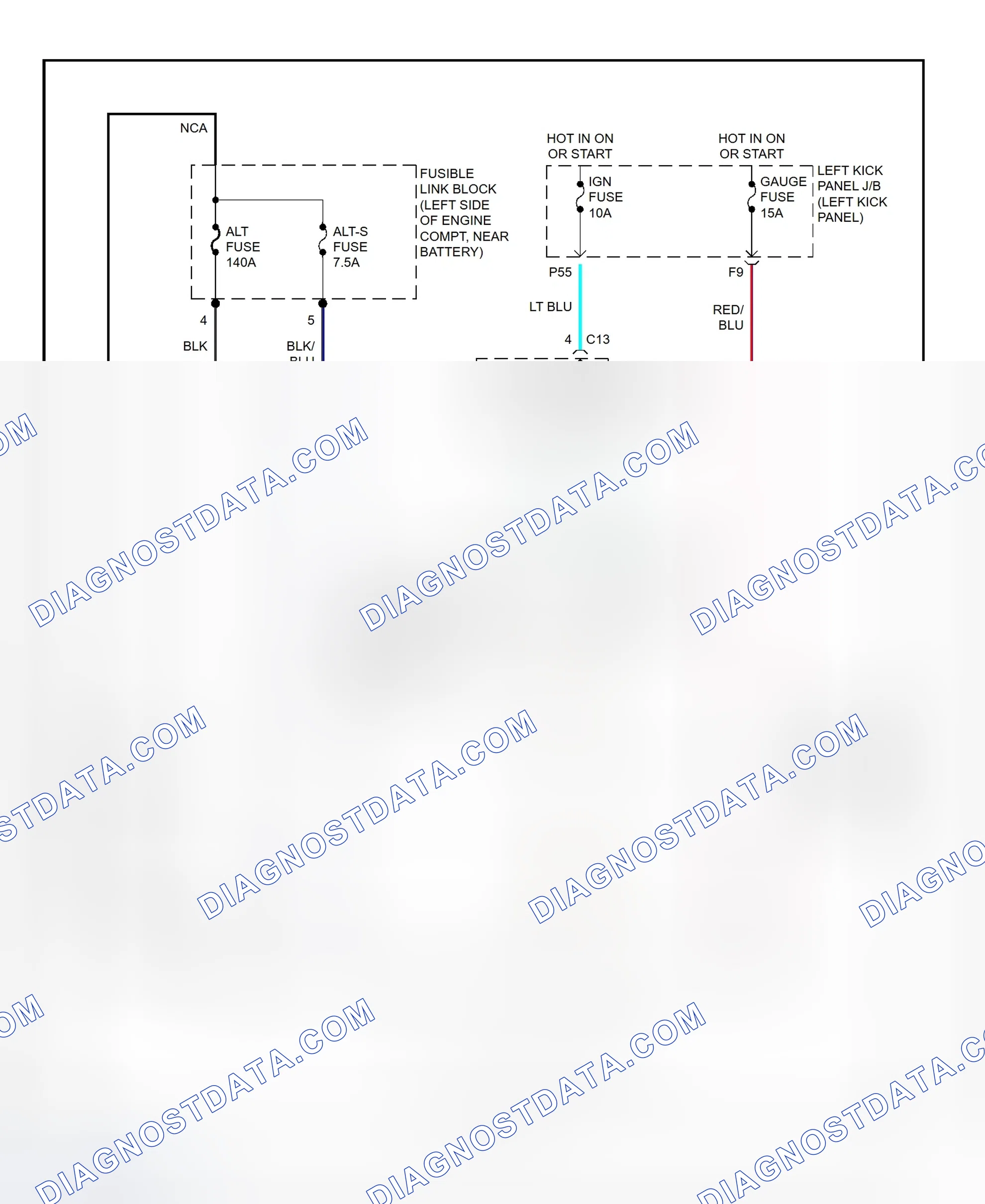 Scheme 5: Charging System Wiring Diagram (Land Cruiser)