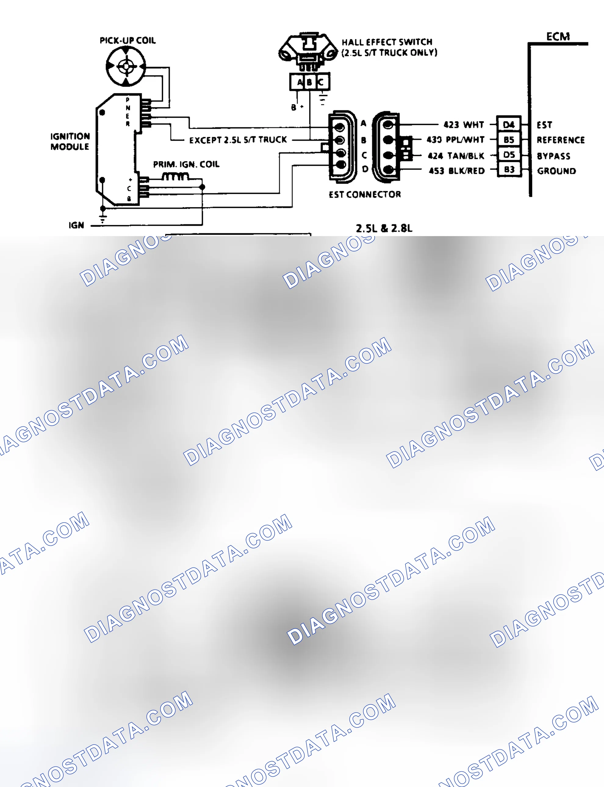 Scheme 69: Code 42: EST With HEI Ignition Circuit Diagram