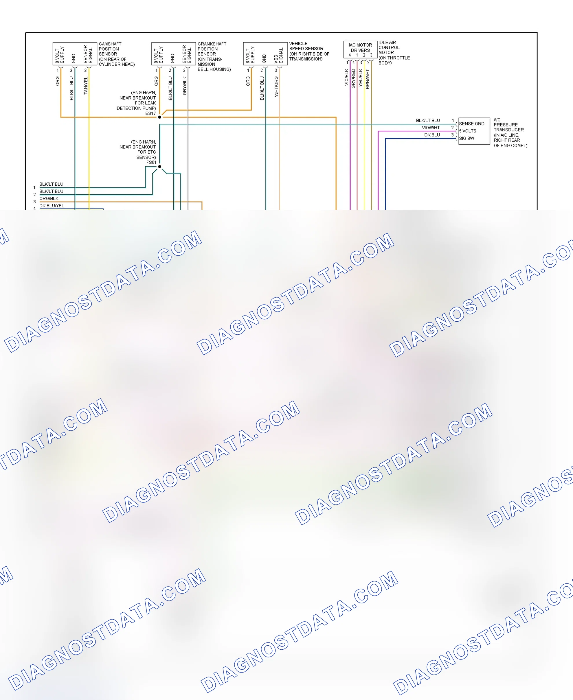 Scheme 12: PCM Wiring Diagram (Caravan & Voyager - 2.4L - 3 Of 3)