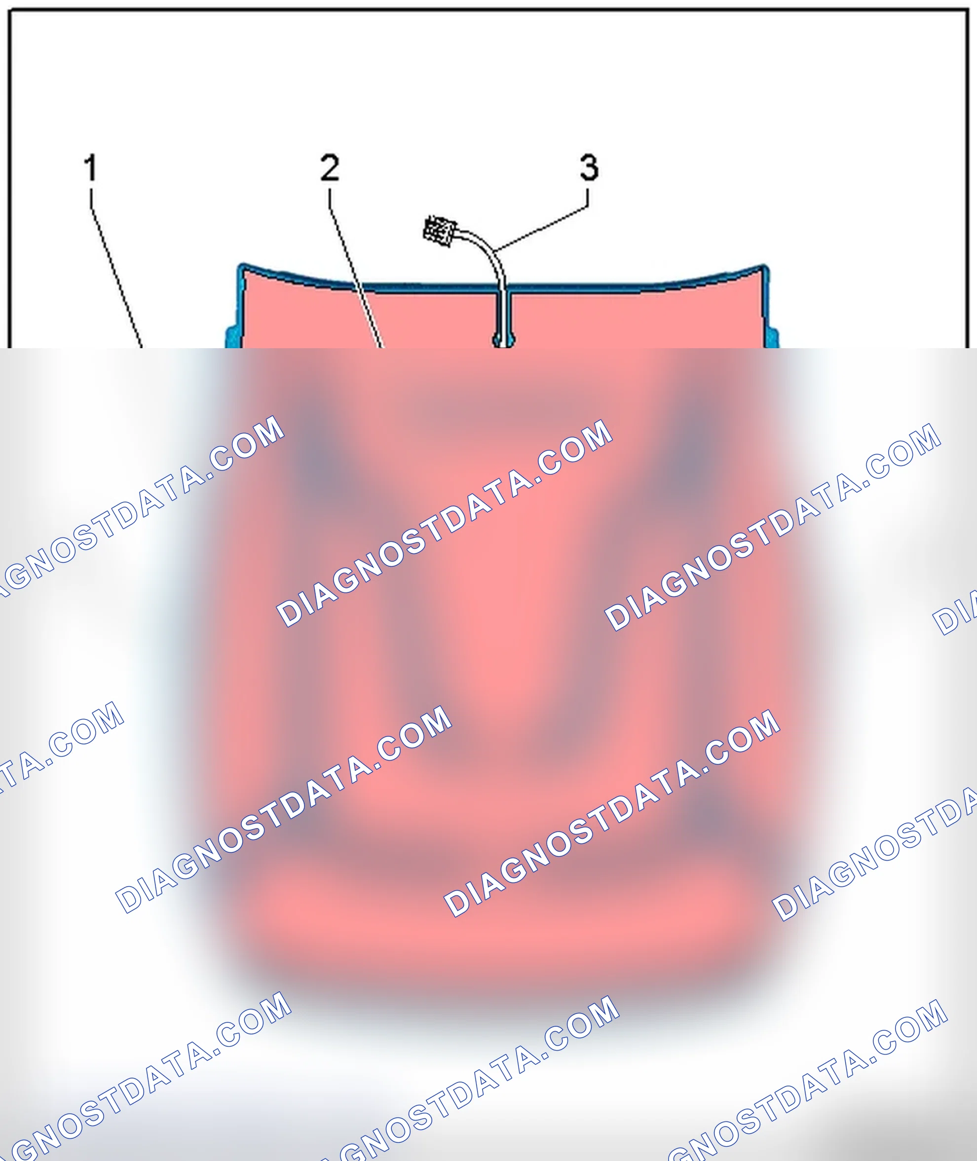 Scheme 373: SEAT HEATING ELEMENT OVERVIEW, STANDARD SEAT
