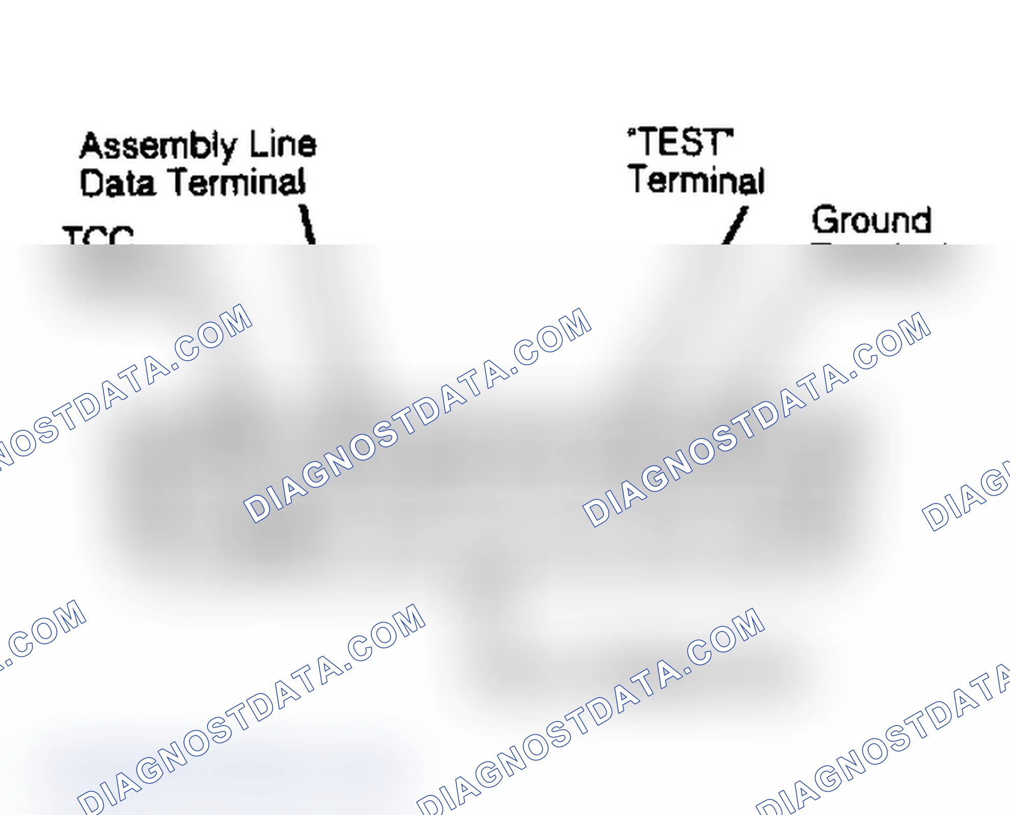 Scheme 74: ALCL Connector Identification. ALCL is located under left side of dash on pickup models and under driver's seat on van models.