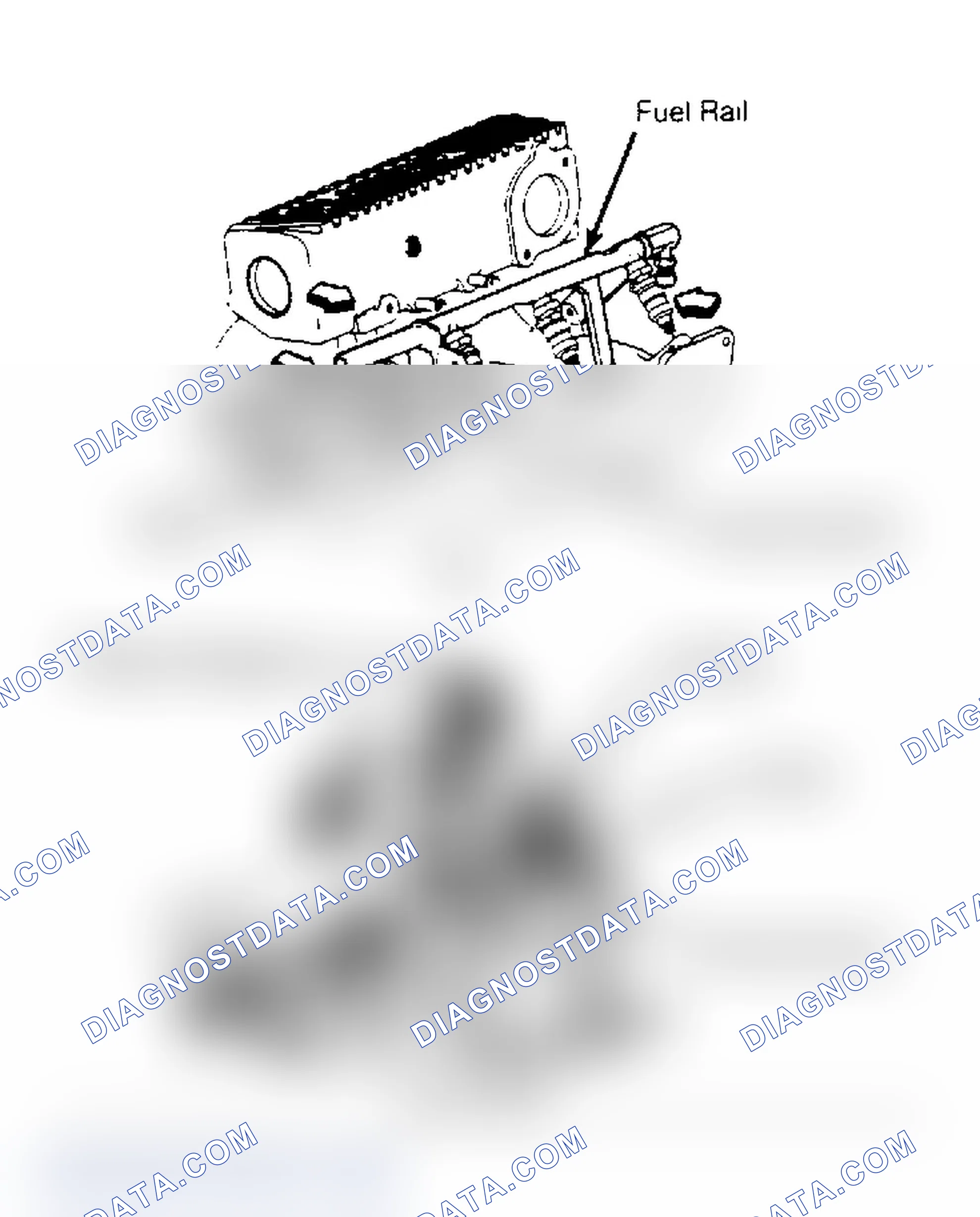Scheme 9: View Of 2.0L, 3.0L & 3.8L Fuel Rail Assembly
