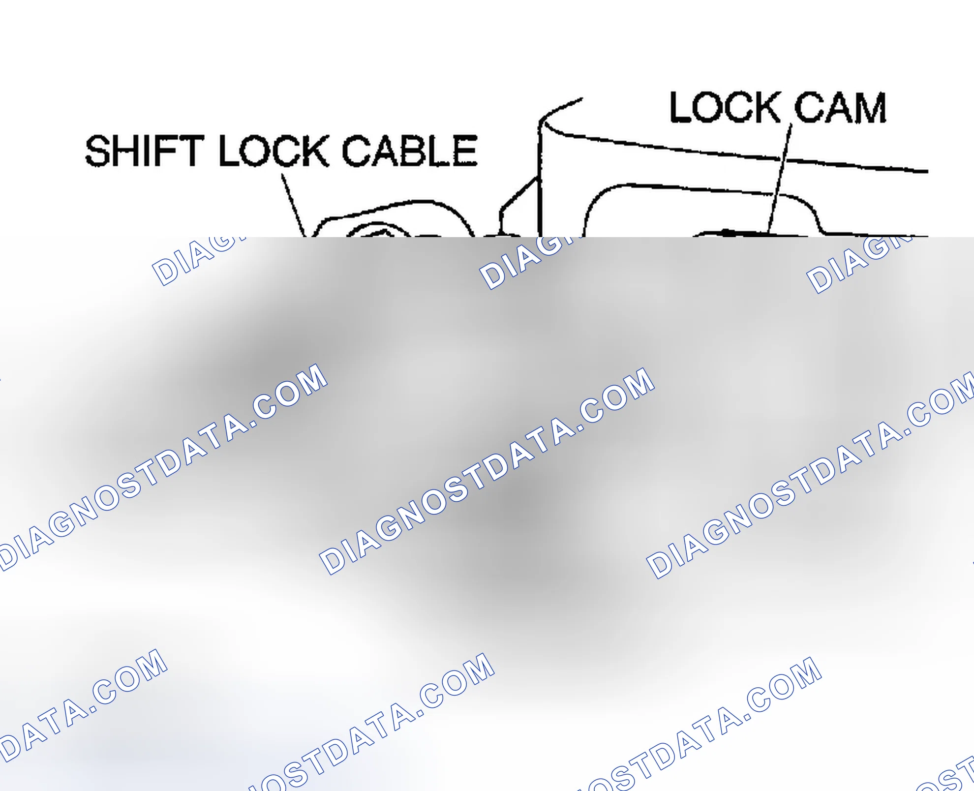 Scheme 324: >> A << SHIFT LOCK CABLE (SELECTOR LEVER SIDE) INSTALLATION