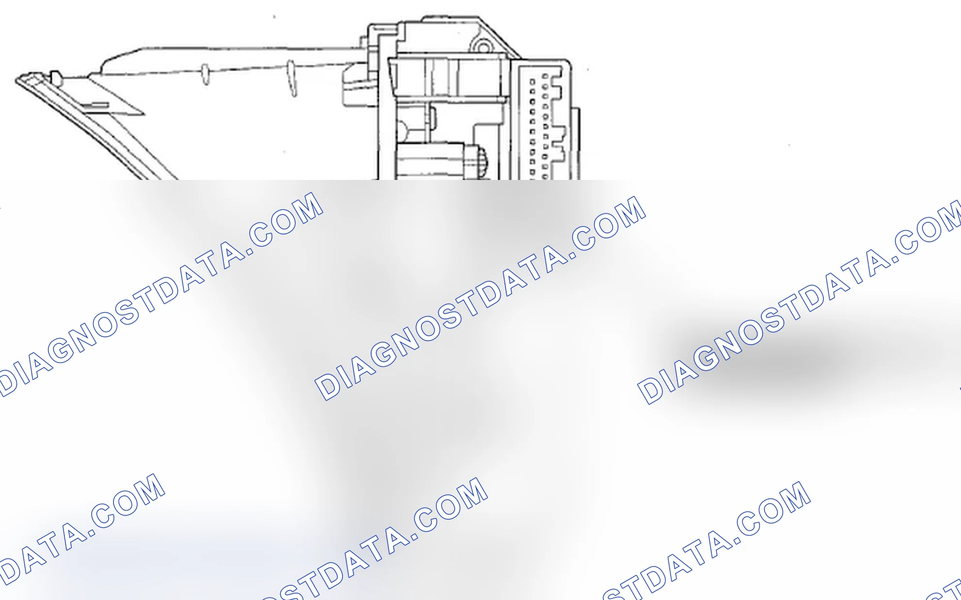 Scheme 955: Navigation Display Unit Connector for Inputs and Outputs