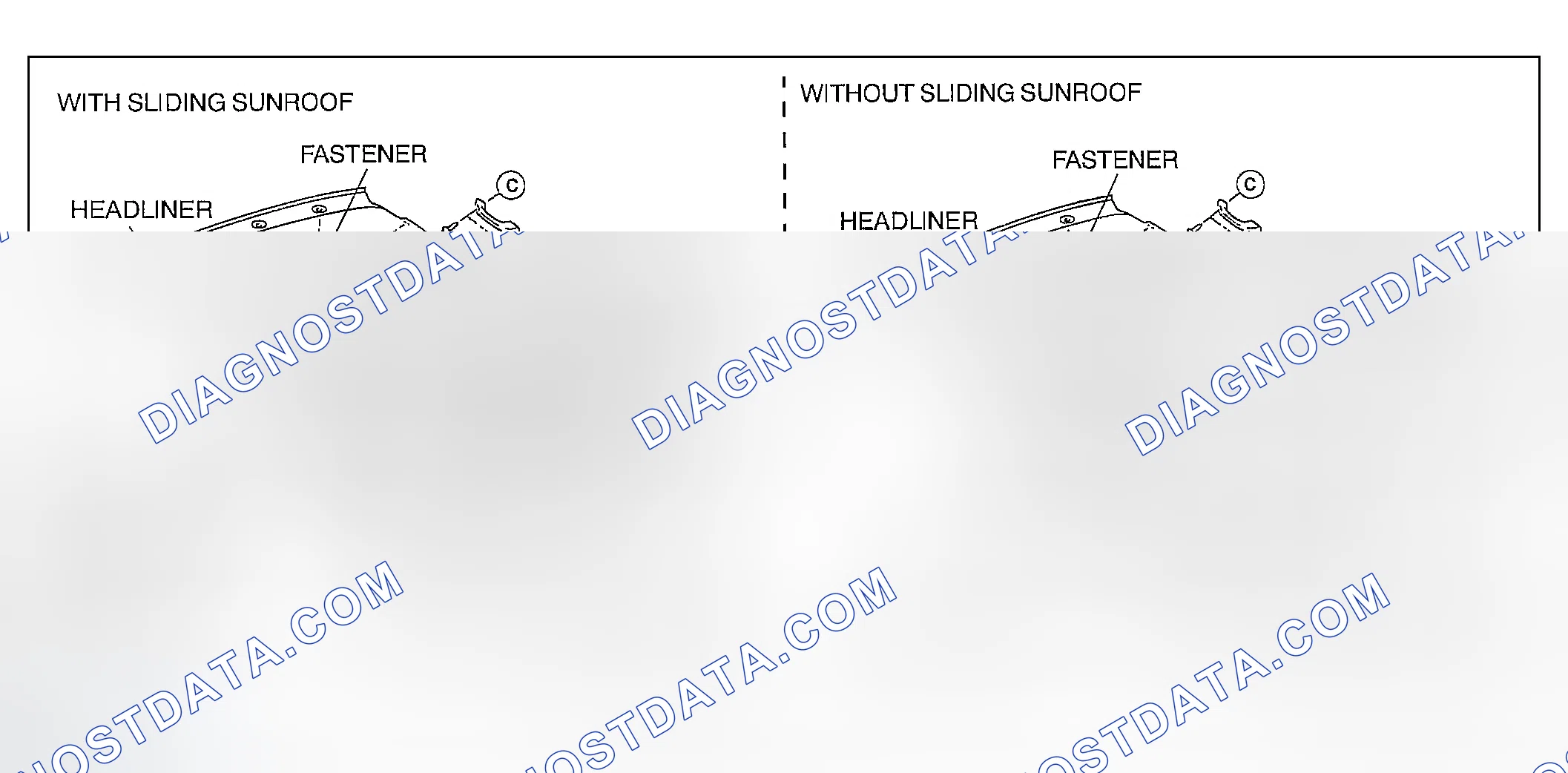 Scheme 39: HEADLINER REMOVAL/INSTALLATION