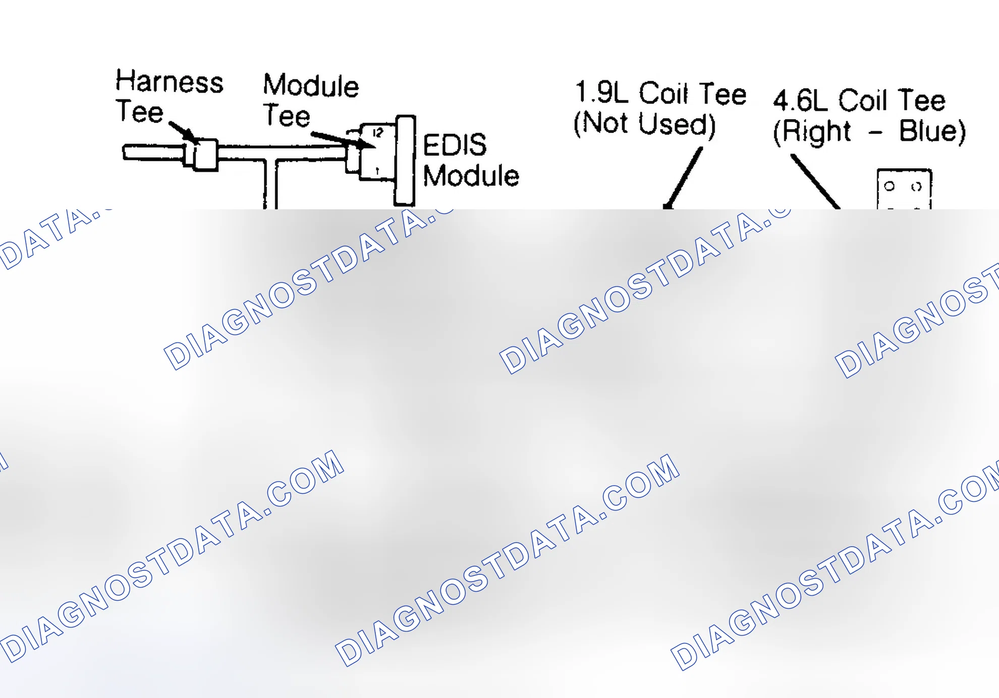 Scheme 173: EDIS Diagnostic Cable Diagram (4.6L)
