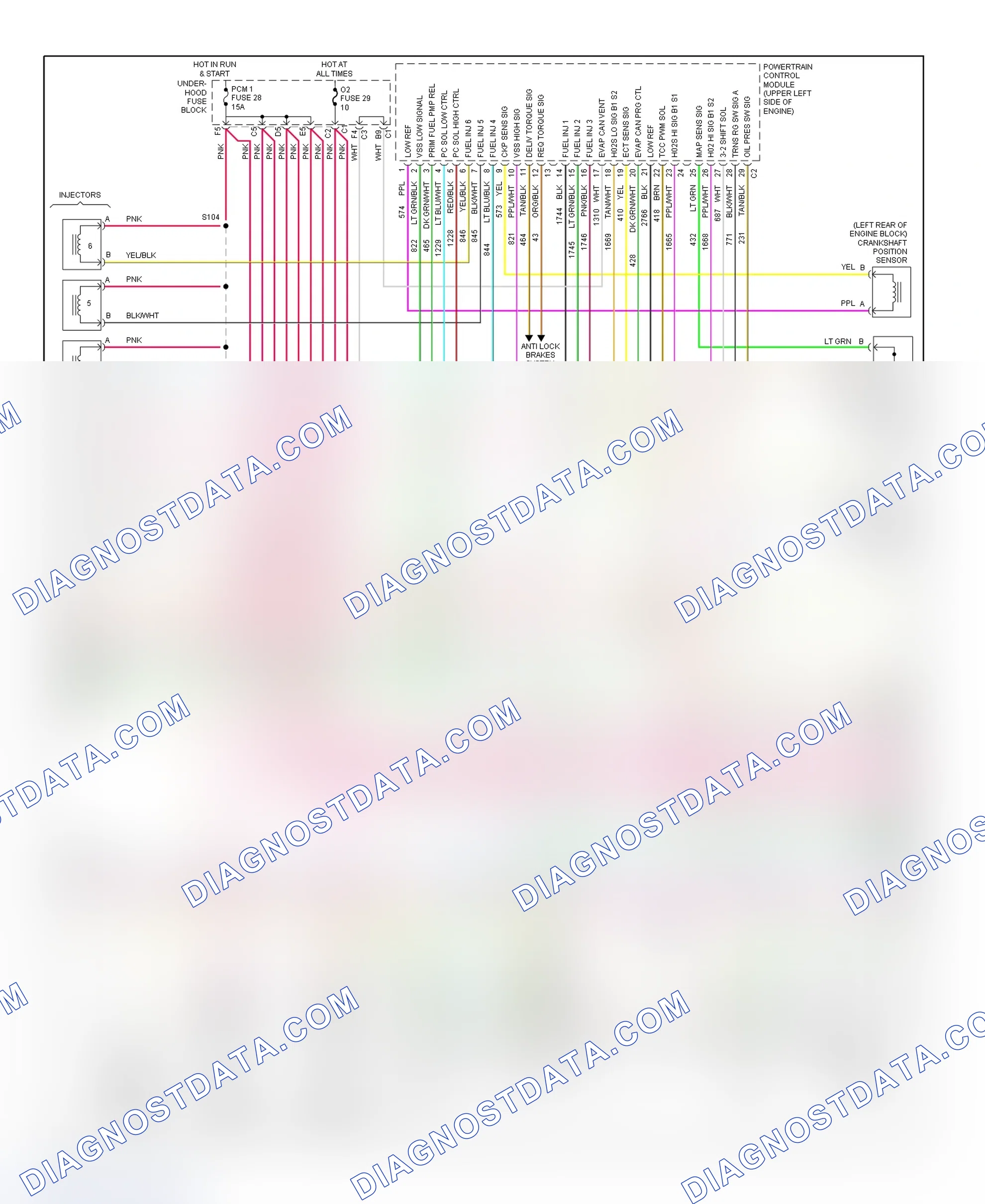 Scheme 91: PCM Wiring Diagram (Bravada, Envoy, Envoy XL & Trailblazer - 4.2L - 3 Of 5)