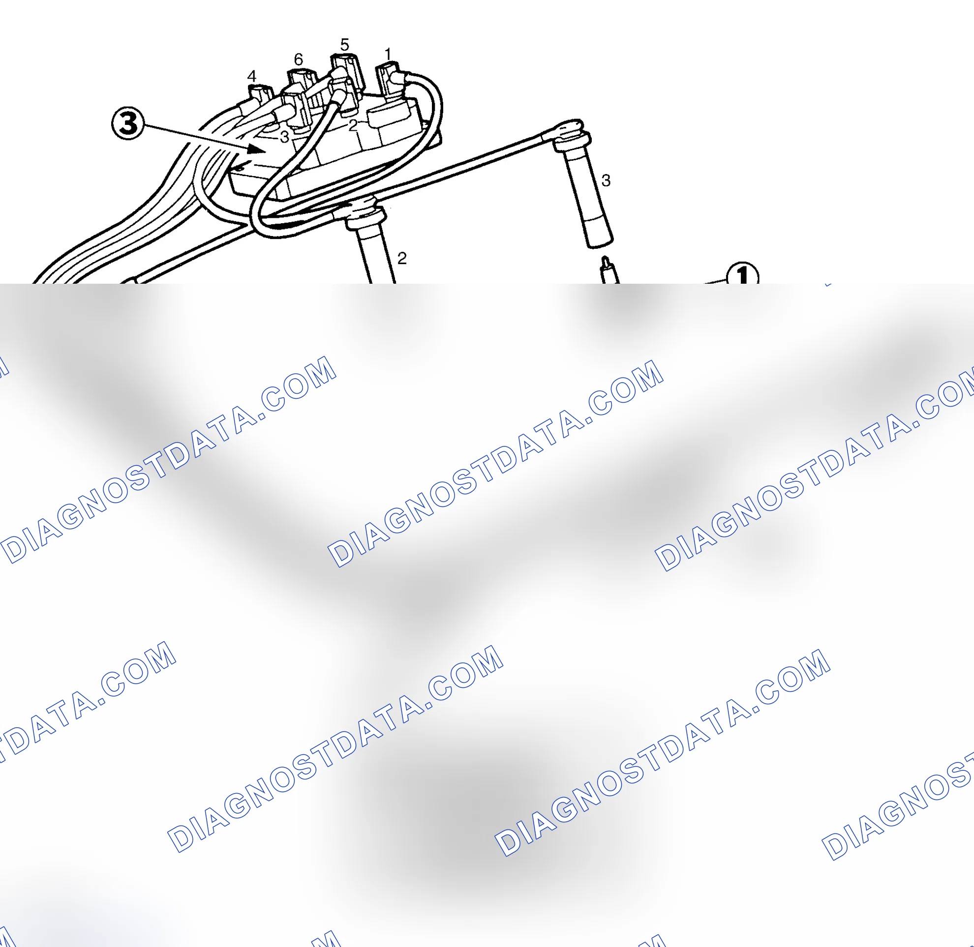 Scheme 4: Spark Plug Wire Routing (2.5L)