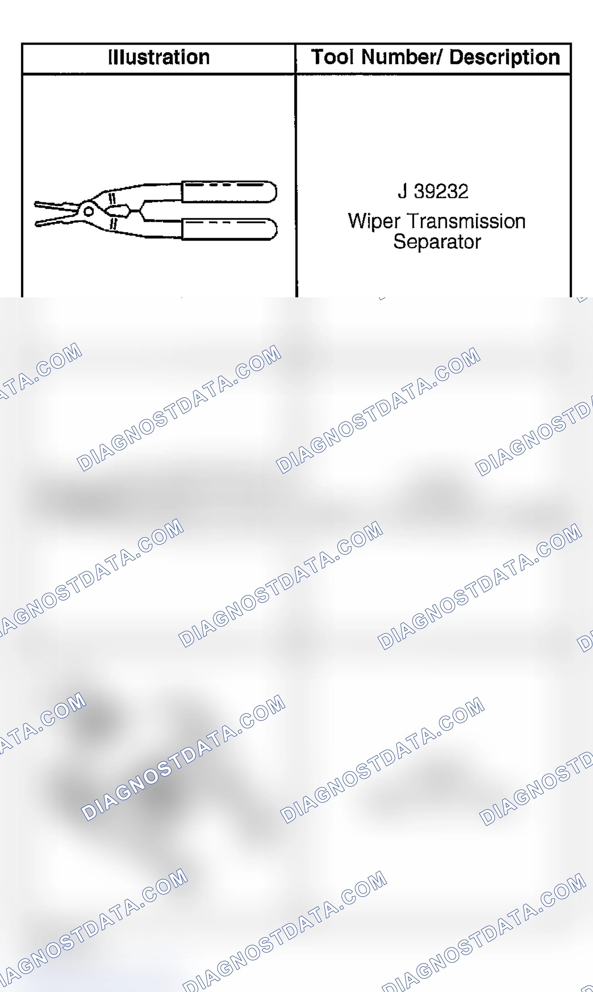 Scheme 78: Special Tools and Equipment