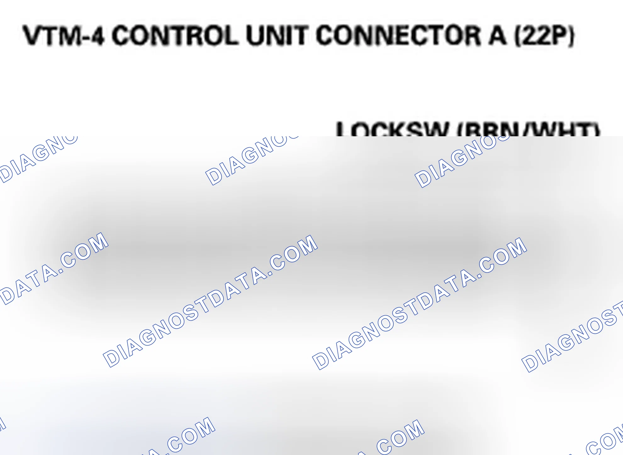 Scheme 74: The VTM-4 LOCK indicator does not come on when the VTM-4 LOCK switch is pressed