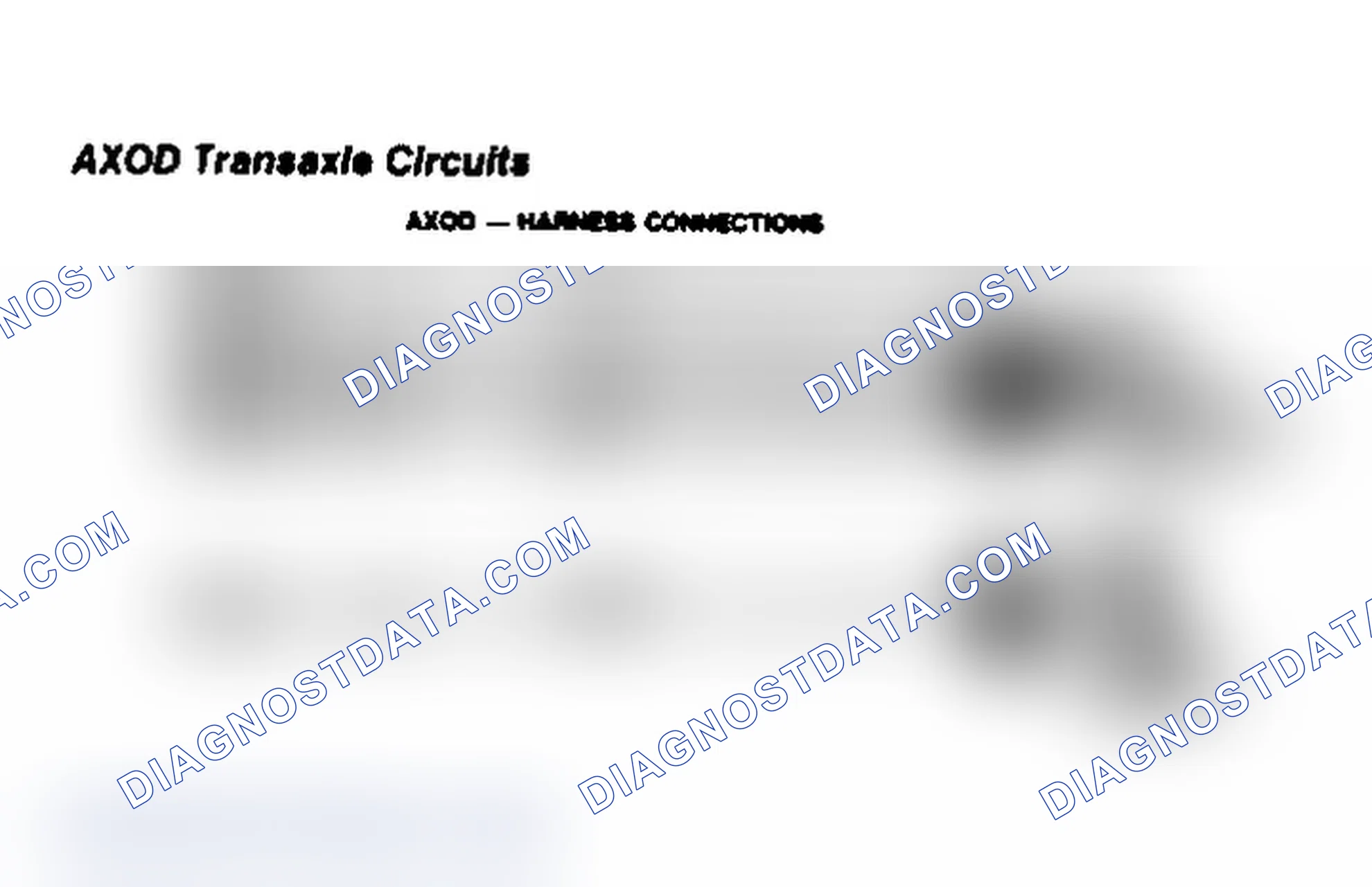 Scheme 84: AXOD Transaxle Circuits