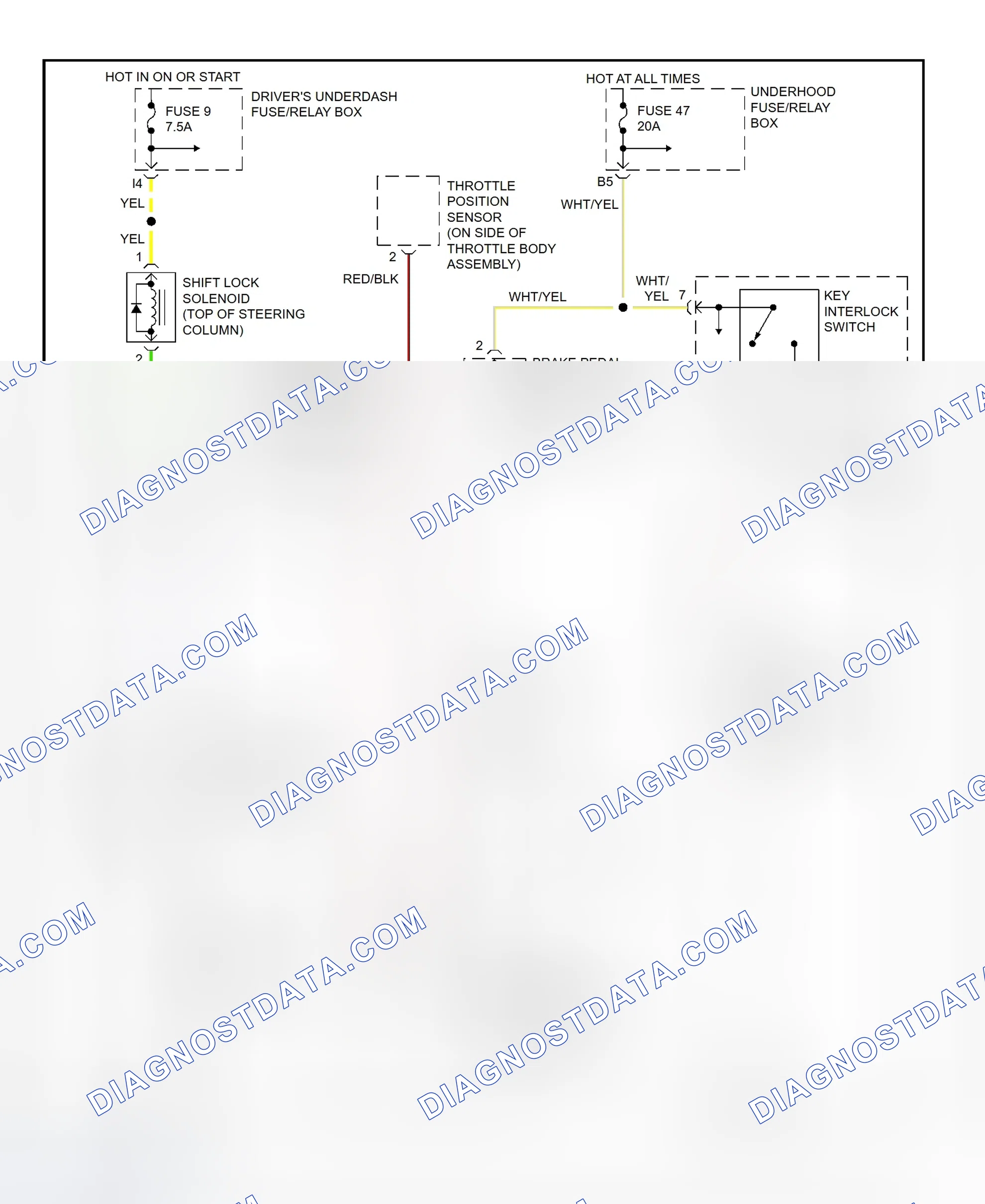 Scheme 69: Shift & Key Interlock System Wiring Diagram (Honda Odyssey)