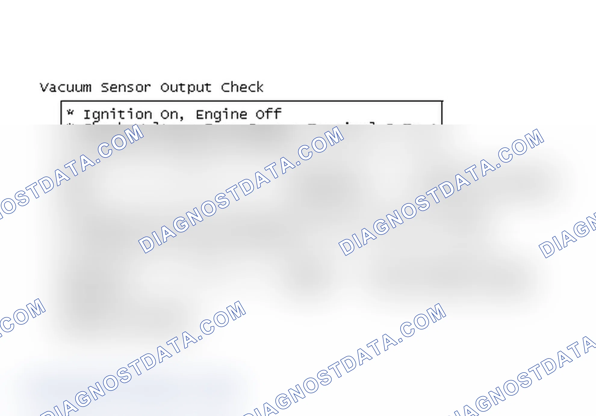 Scheme 161: Flow Chart - Vacuum Sensor Output Check