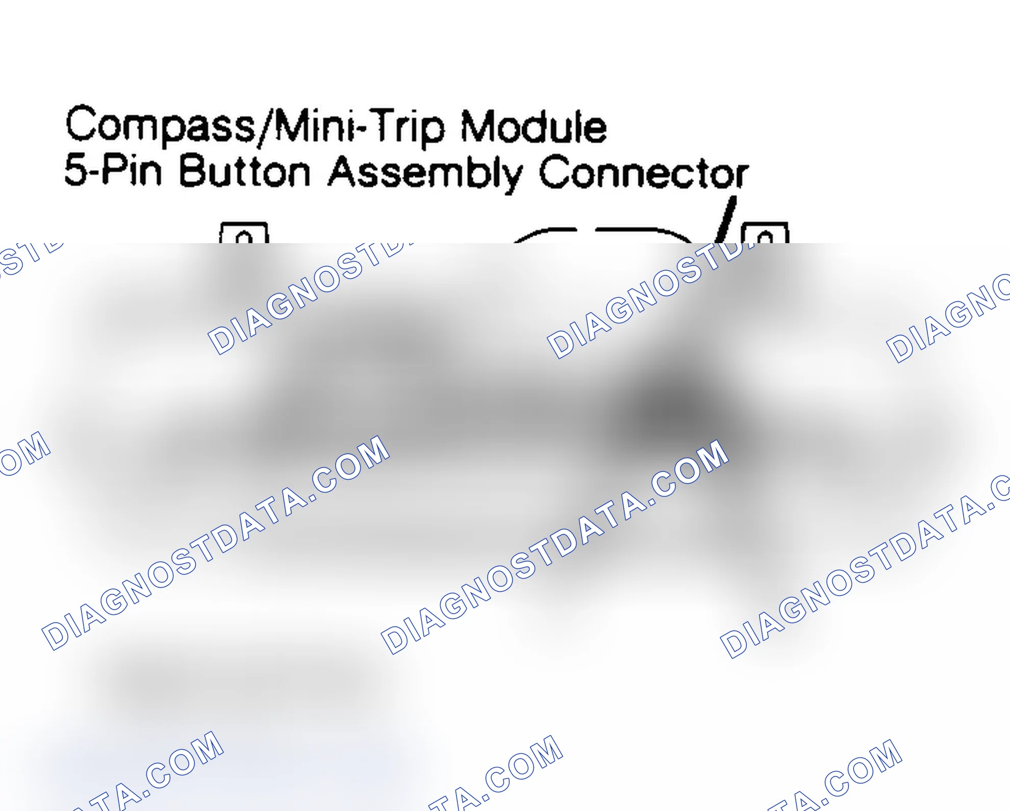 Scheme 48: Identifying Compass/Mini-Trip Module 5-Pin Button Assembly Connector Terminals & Location