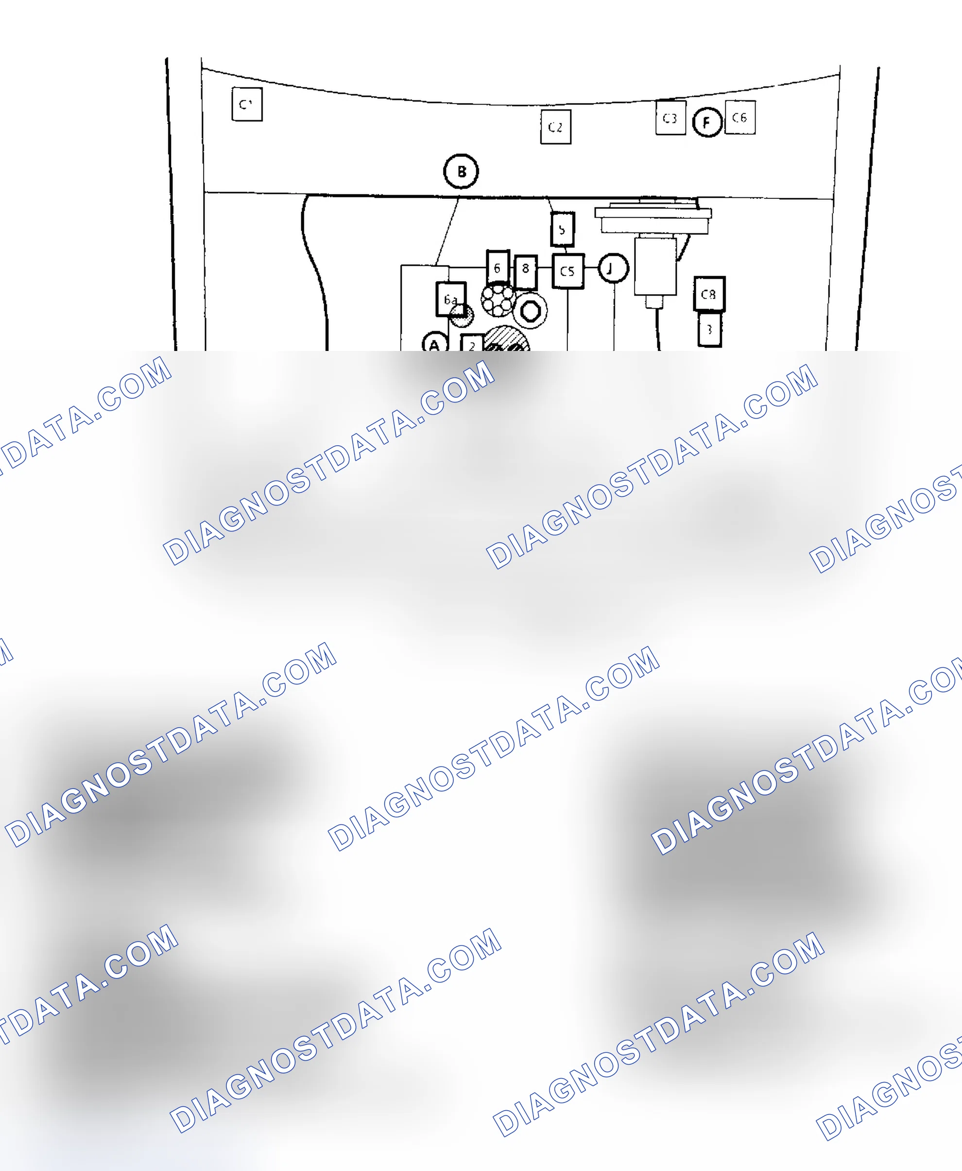 Scheme 140: Component Locations for "S/T" Series 4.3L