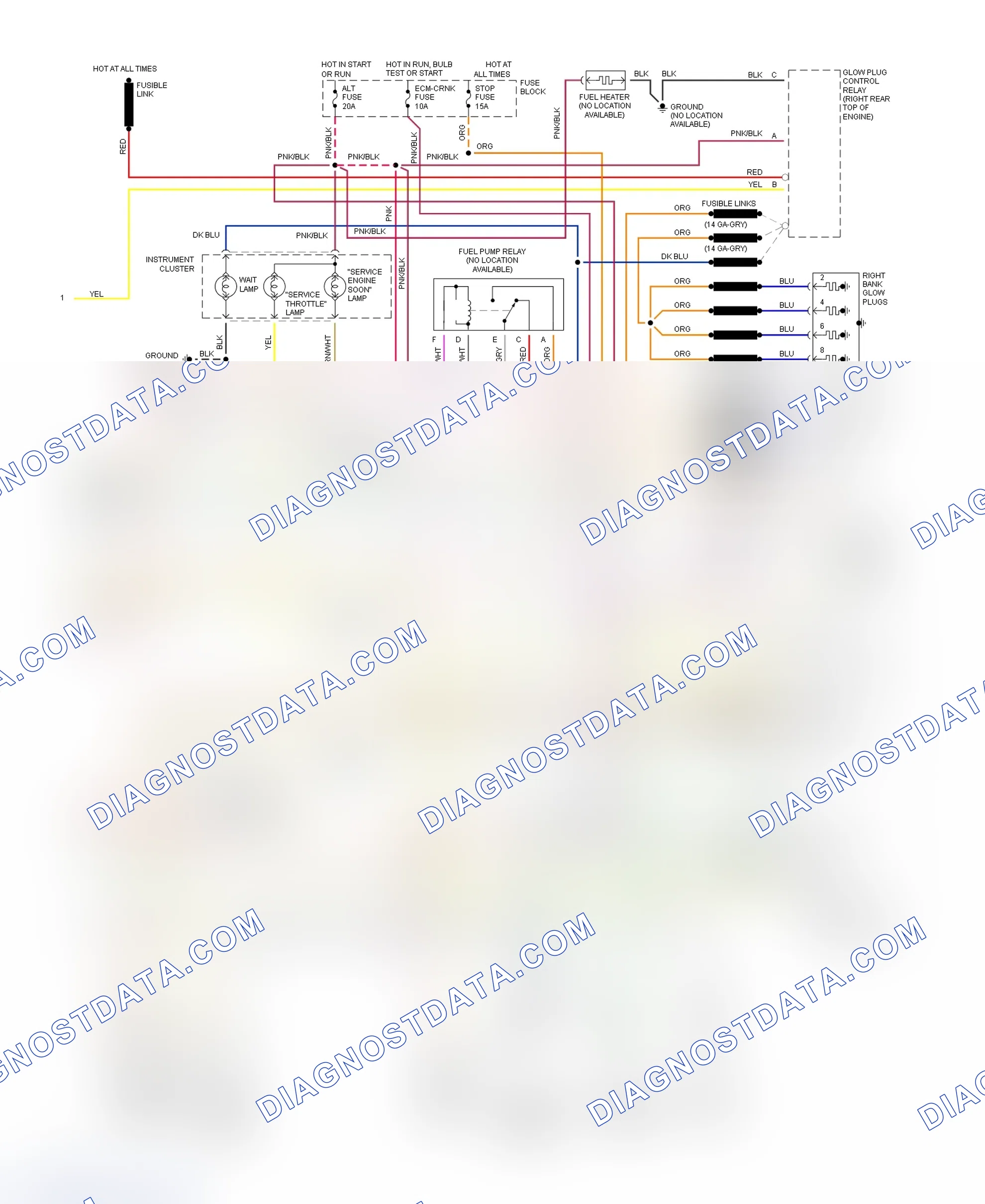 Scheme 393: Wiring Diagram For "P" Series Commercial Van - VIN F With 4L80-E (2 Of 2)