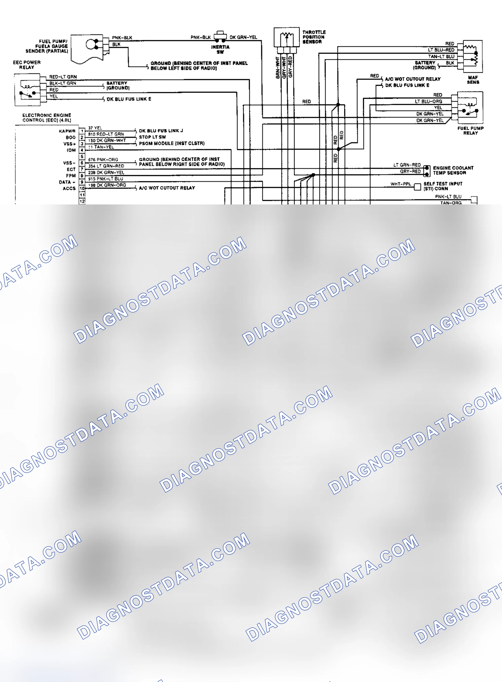 Scheme 5: Wiring Diagram (4.0L - Aerostar)
