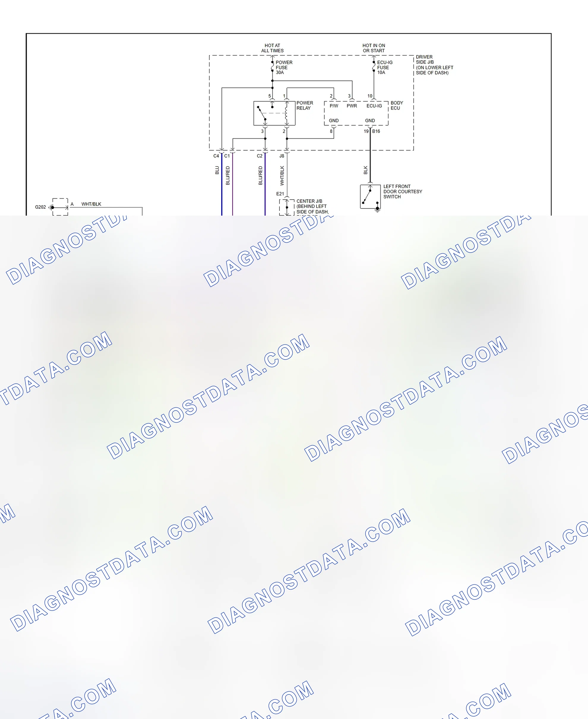 Scheme 10: Power Window System Wiring Diagram (4Runner)