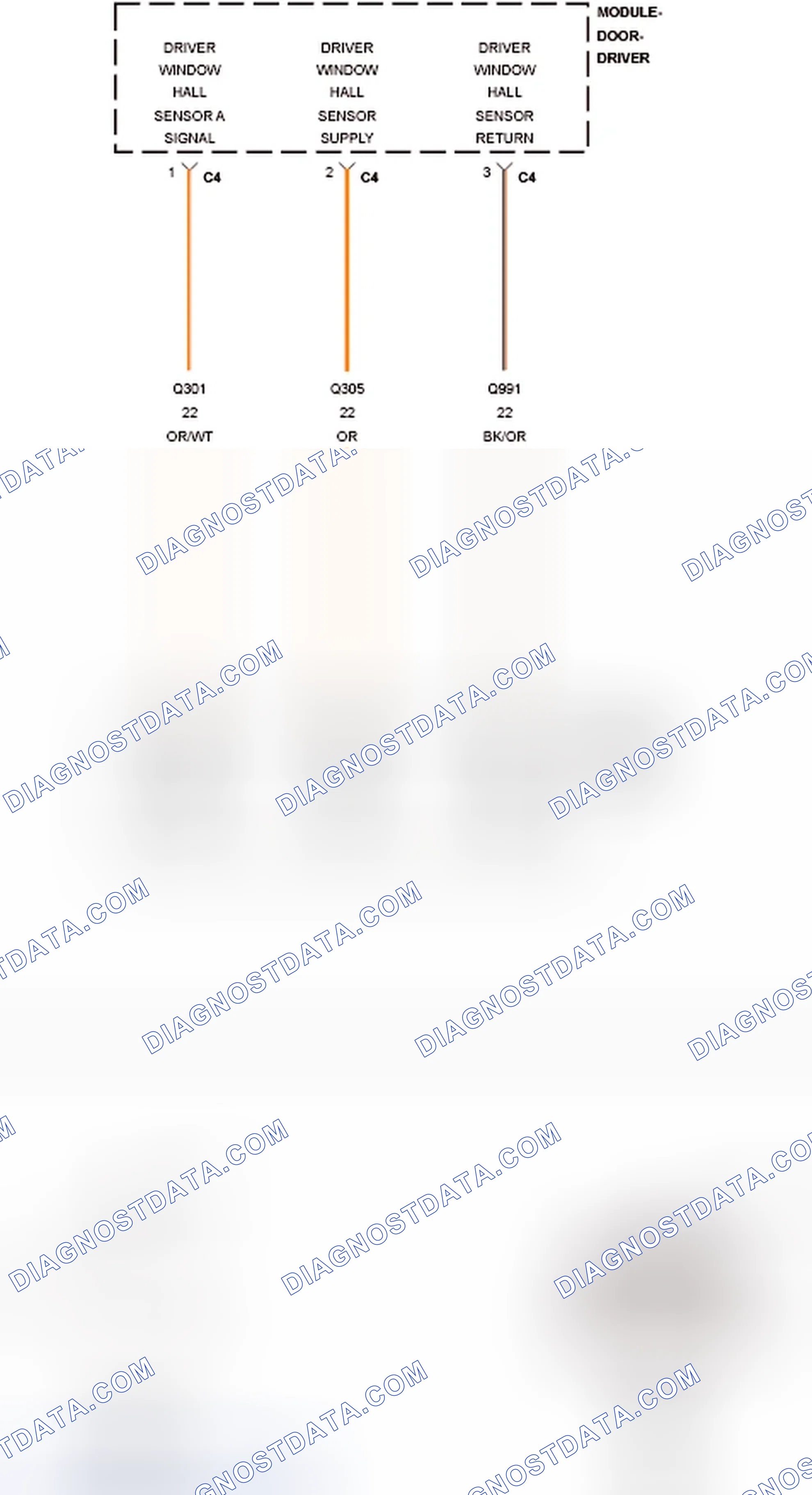 Scheme 186: B1857-11-DRIVER WINDOW POSITION SENSOR POWER SUPPLY - CIRCUIT SHORT TO GROUND