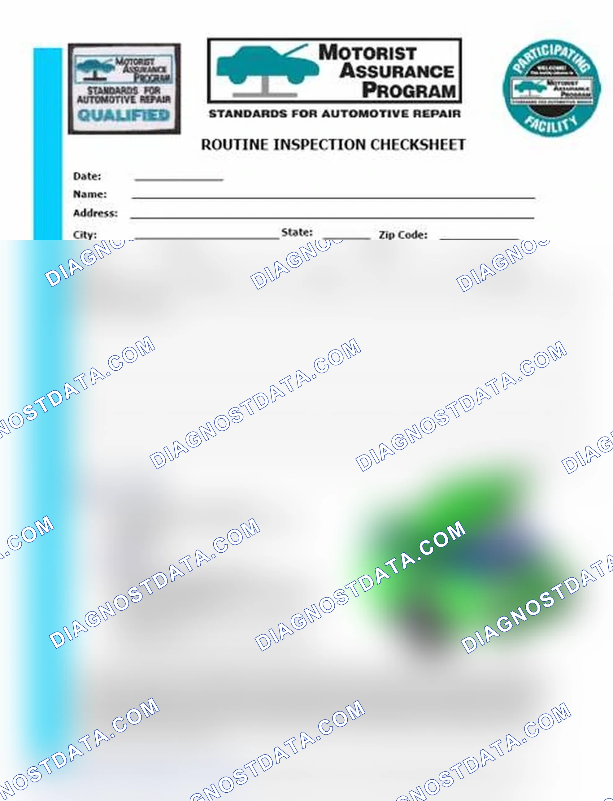 Scheme 26: Routine Inspection Checksheet (1 Of 2)
