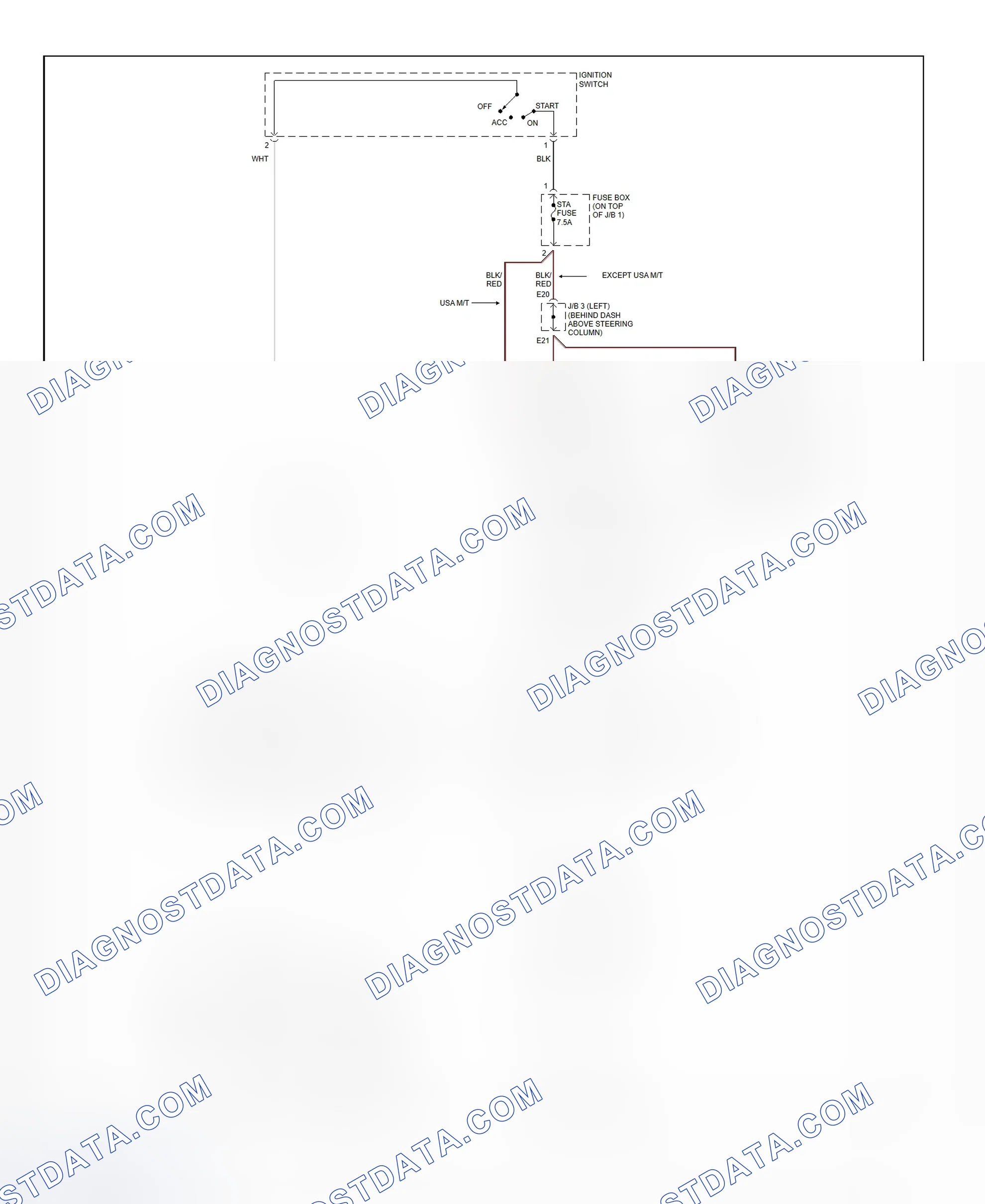 Fig. 32: Starting System Wiring Diagram (Tacoma - 2.4L)