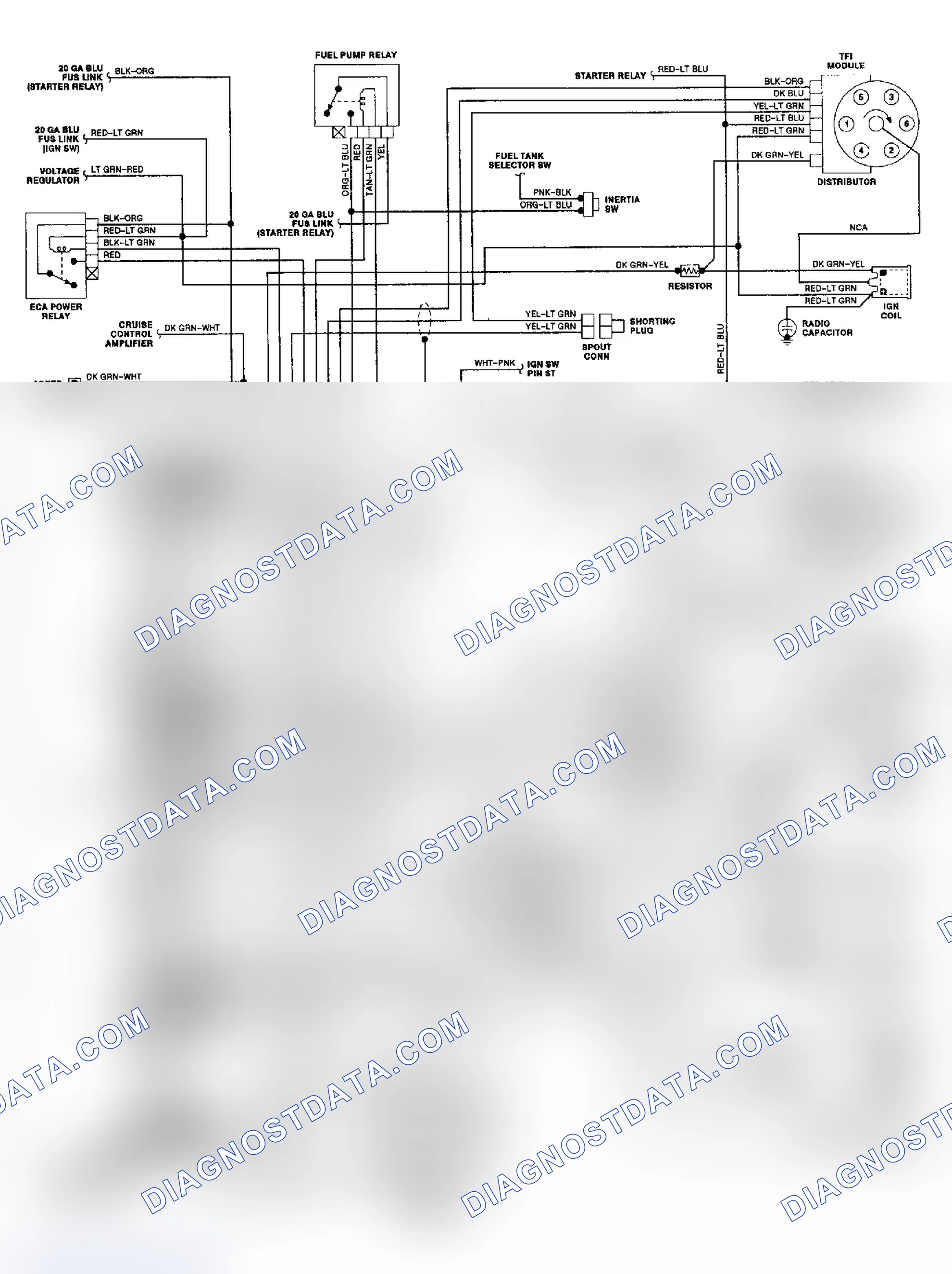 Scheme 88: 4.9L "E" Series EEC-IV Wiring Diagram