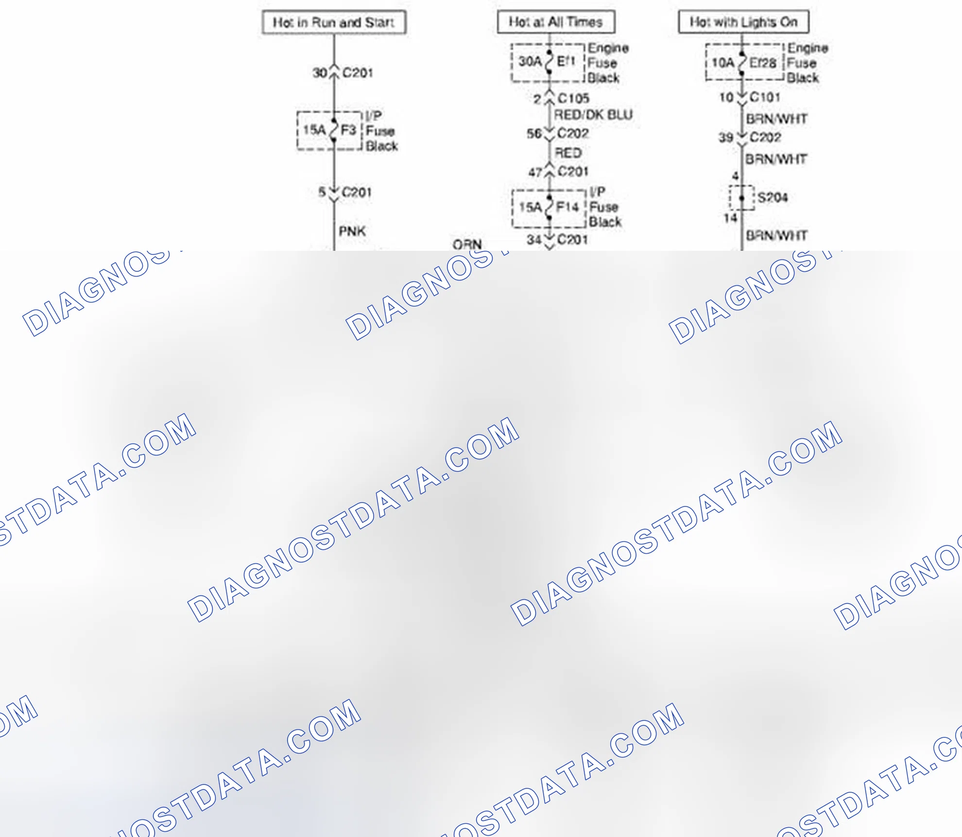 Scheme 16: Turn and Hazard Lamps Circuit Diagram (For HATCHBACK Model)