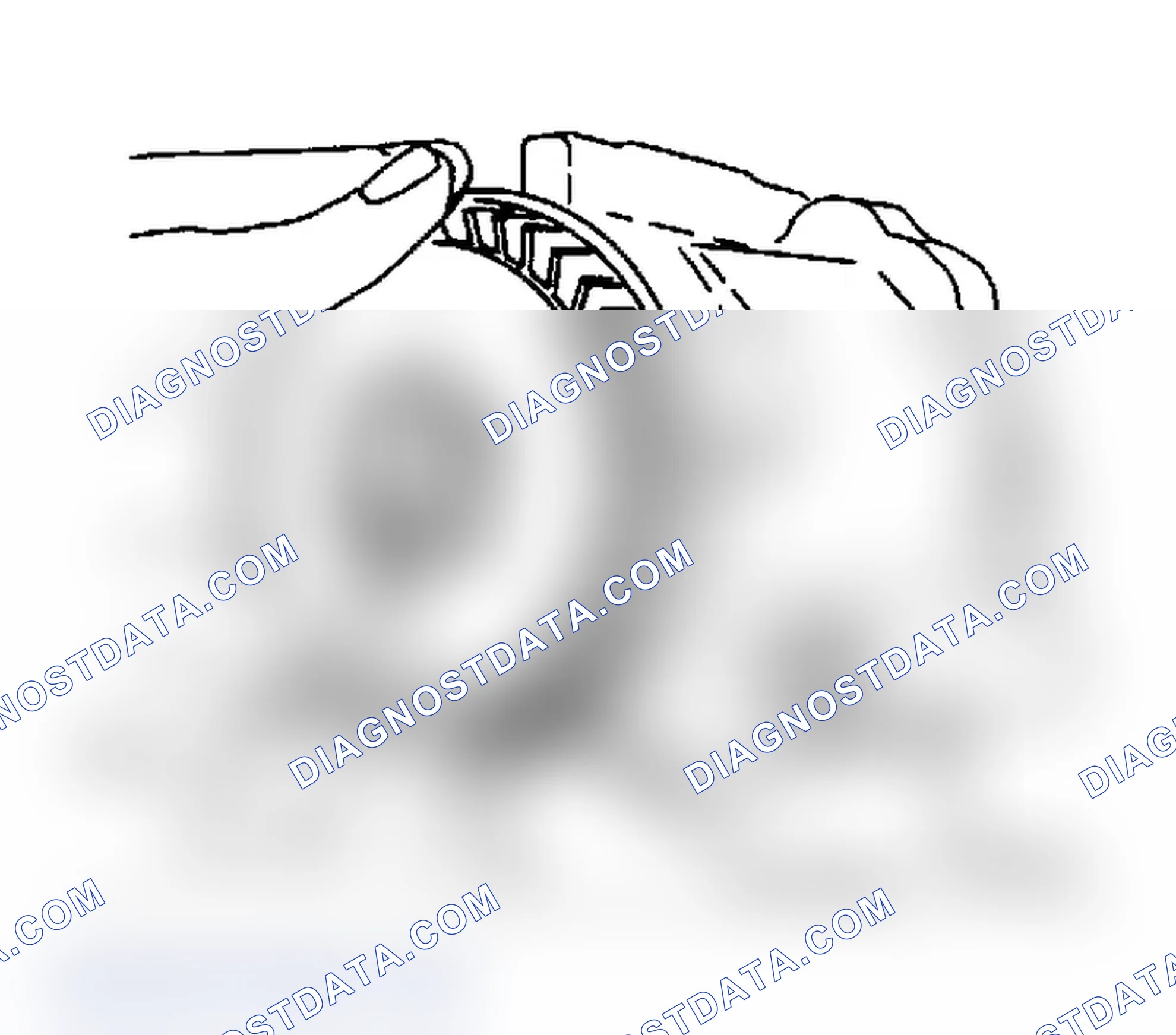 Scheme 54: Removing Centrifugal Fan Filter from Air Injection Pump with Pulley Removed Be careful that fragments do not enter air intake hole.