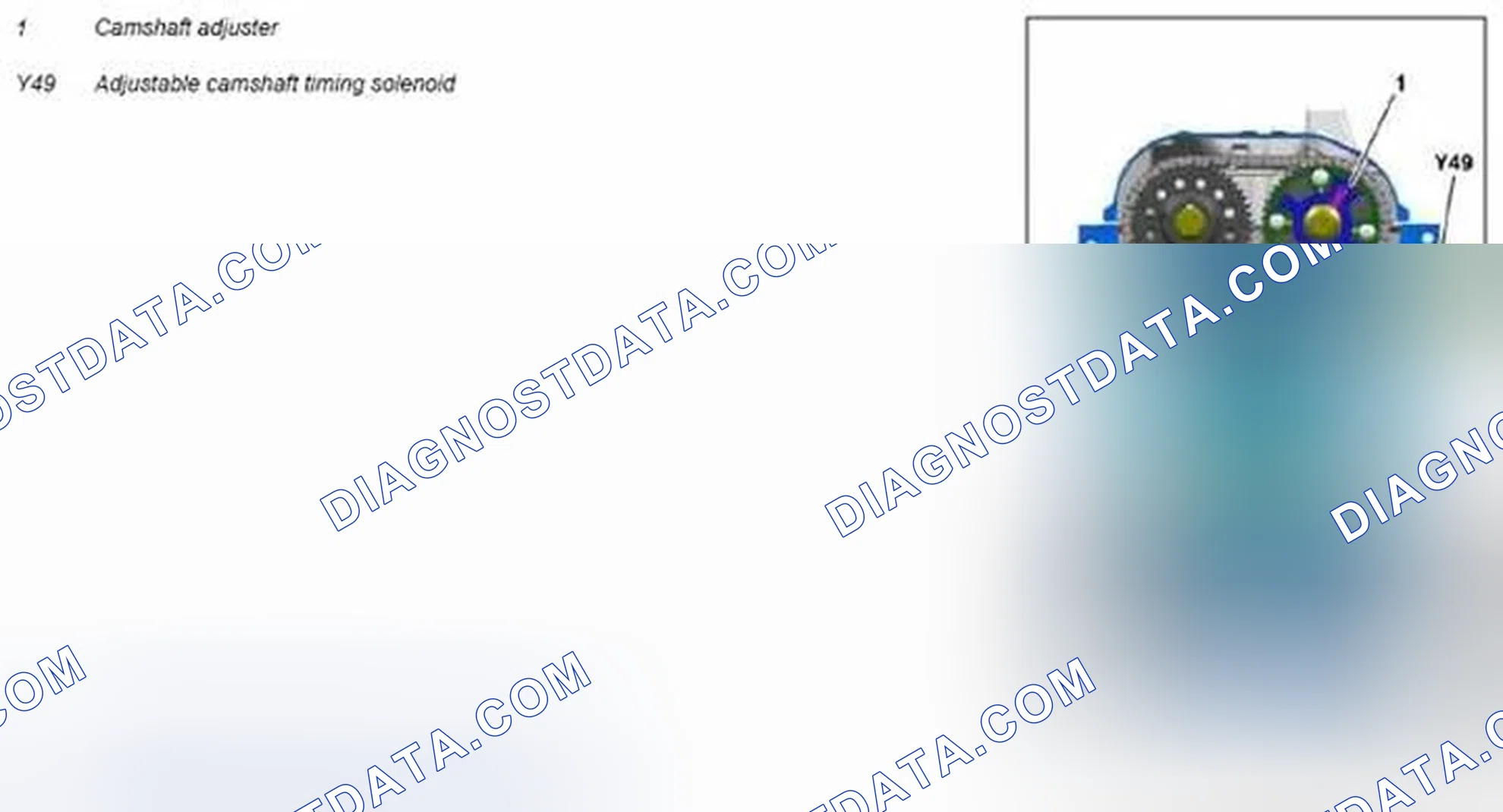Scheme 357: Component description for the camshaft adjuster - GF05.20-P-1110MCC