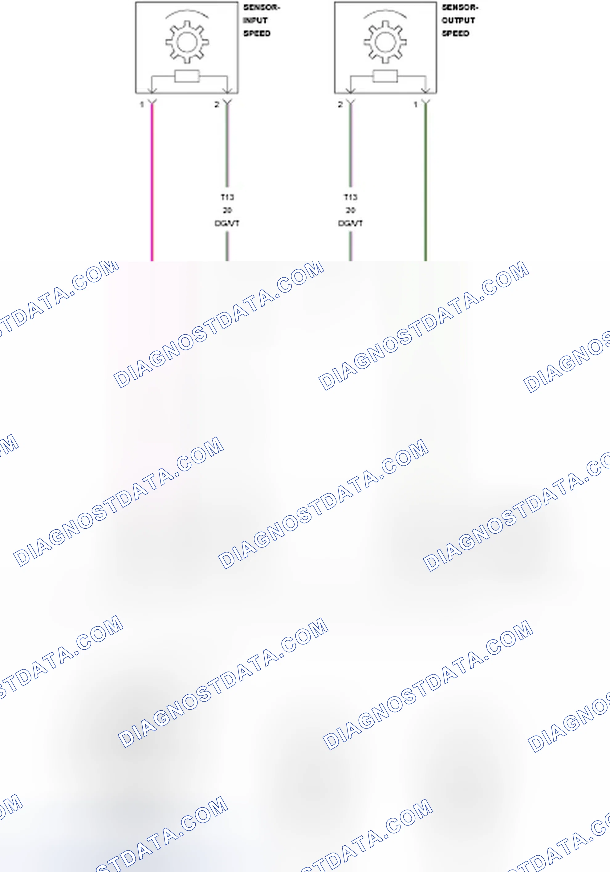 Scheme 784: P0716-INPUT SPEED SENSOR 1 CIRCUIT PERFORMANCE