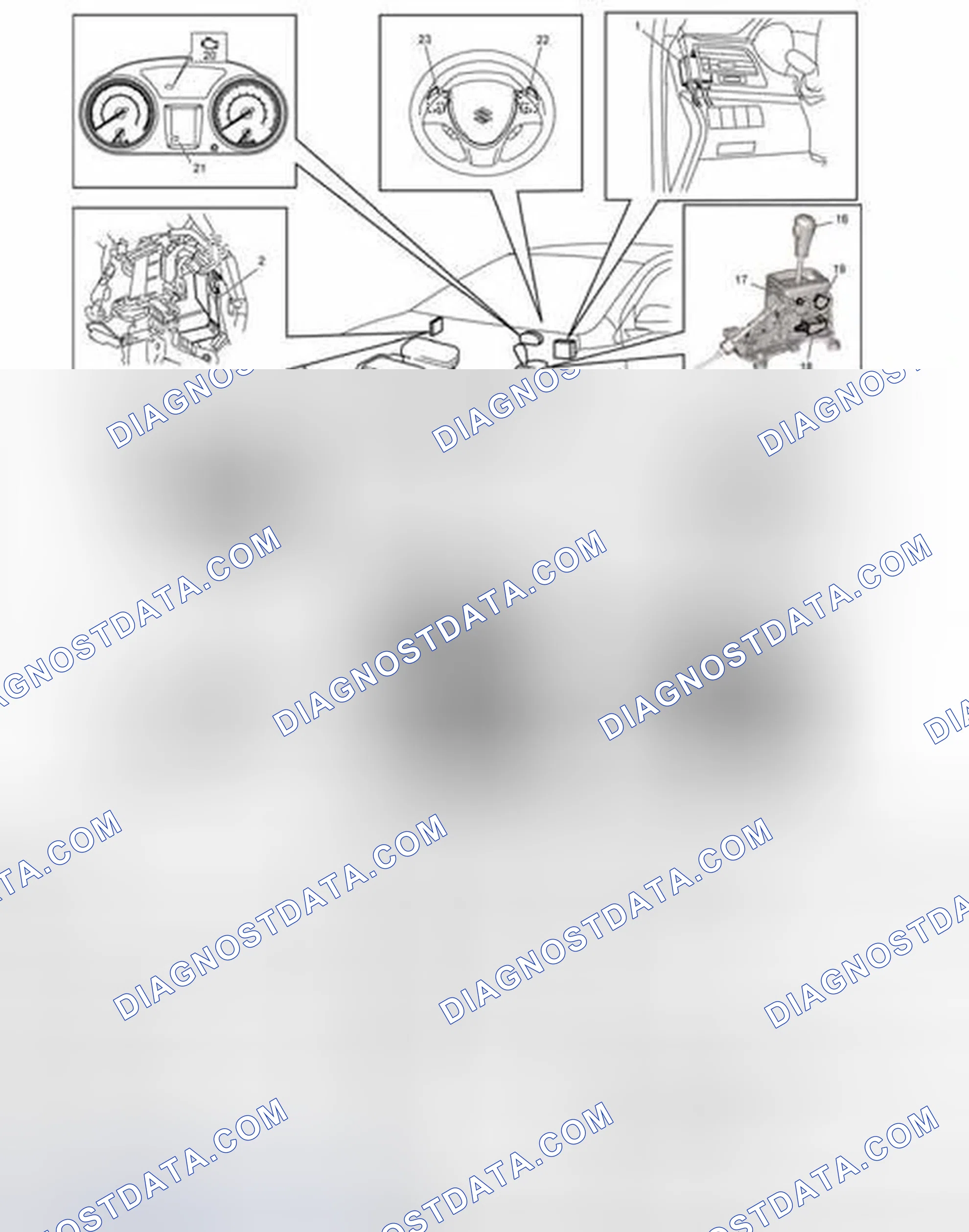 Scheme 117: Electronic Shift Control System Component Location