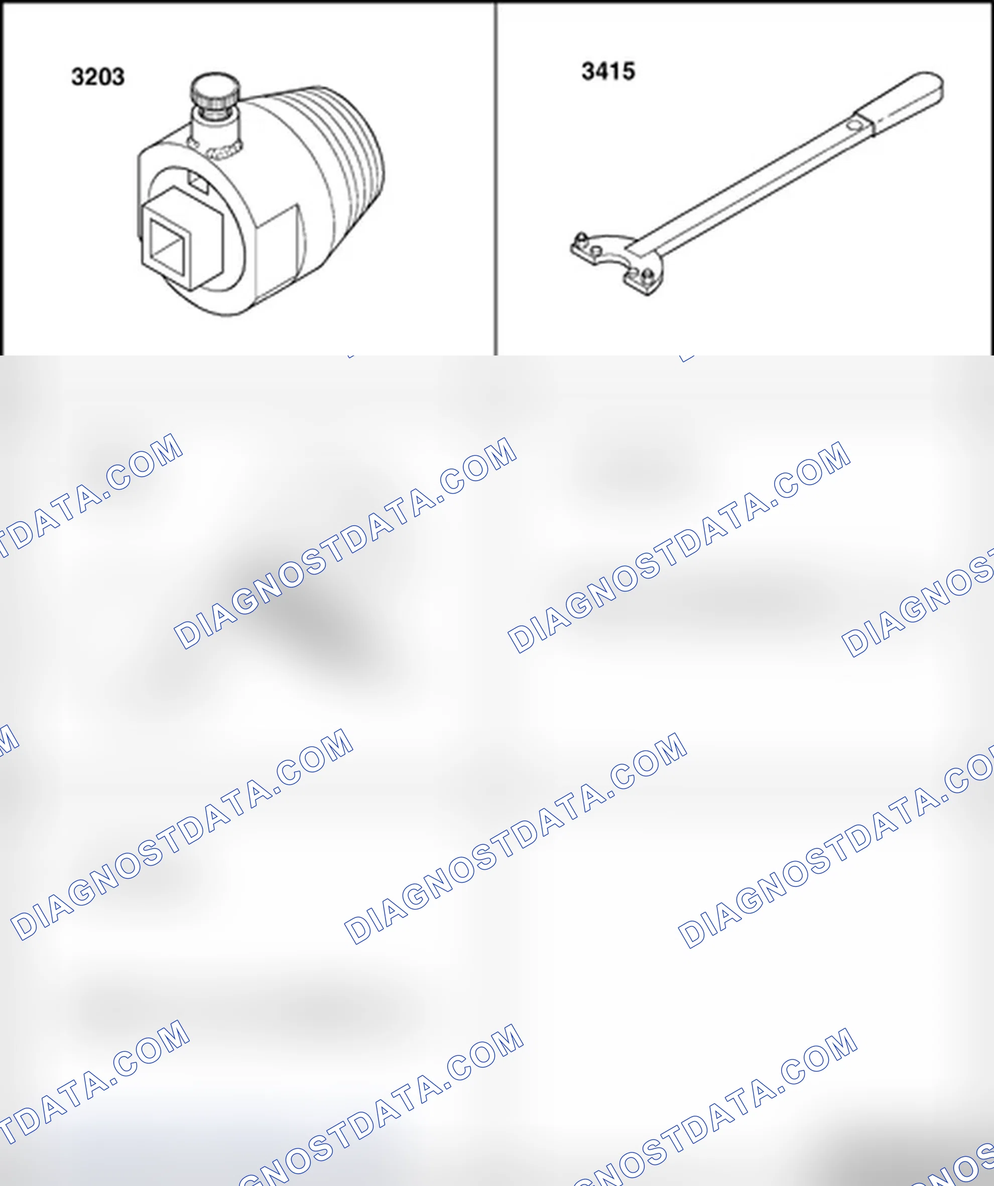 Scheme 485: Crankshaft seal - ribbed belt side, replacing