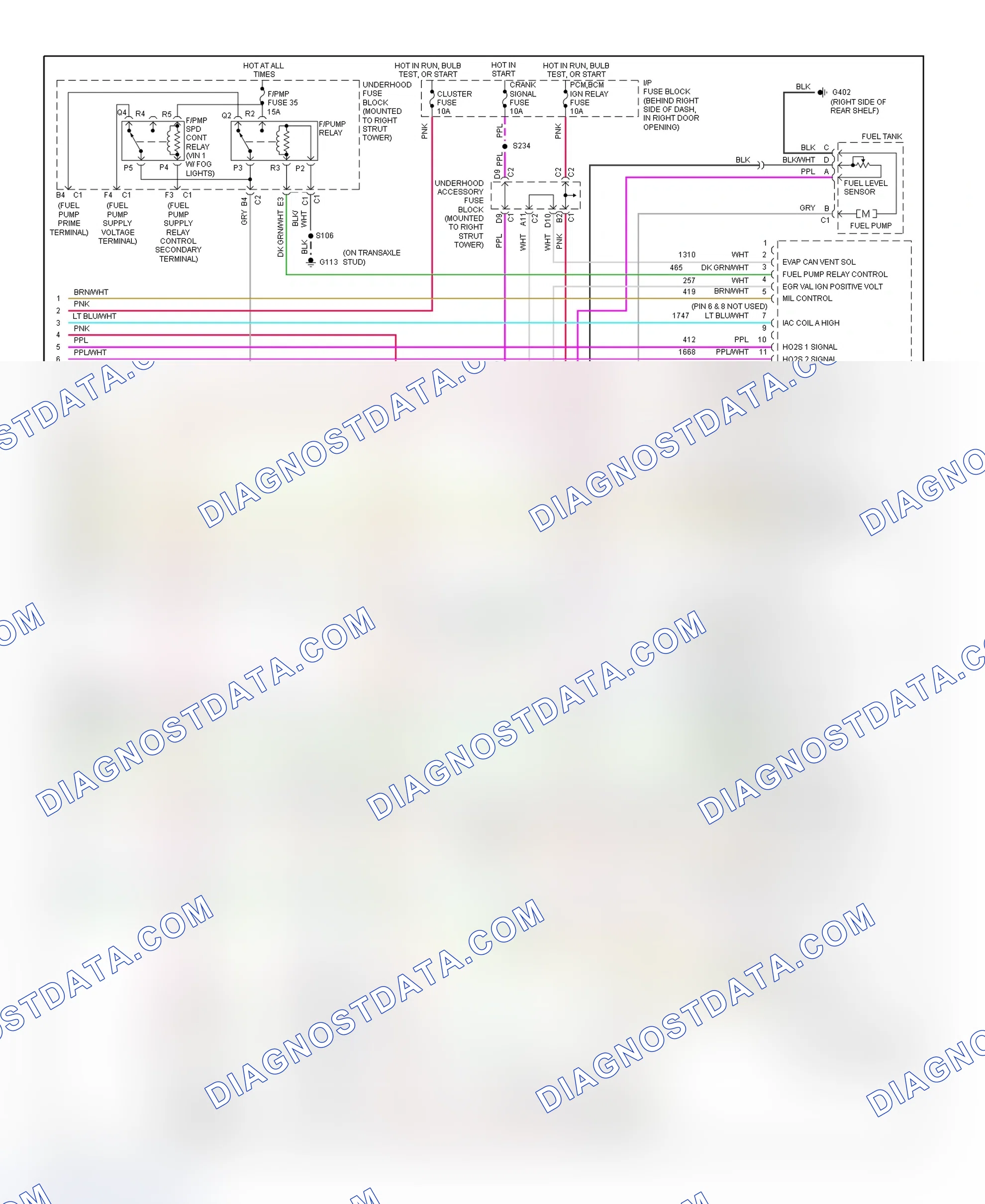 Scheme 199: PCM Wiring Diagram (Regal - 3.8L - 4 Of 4)