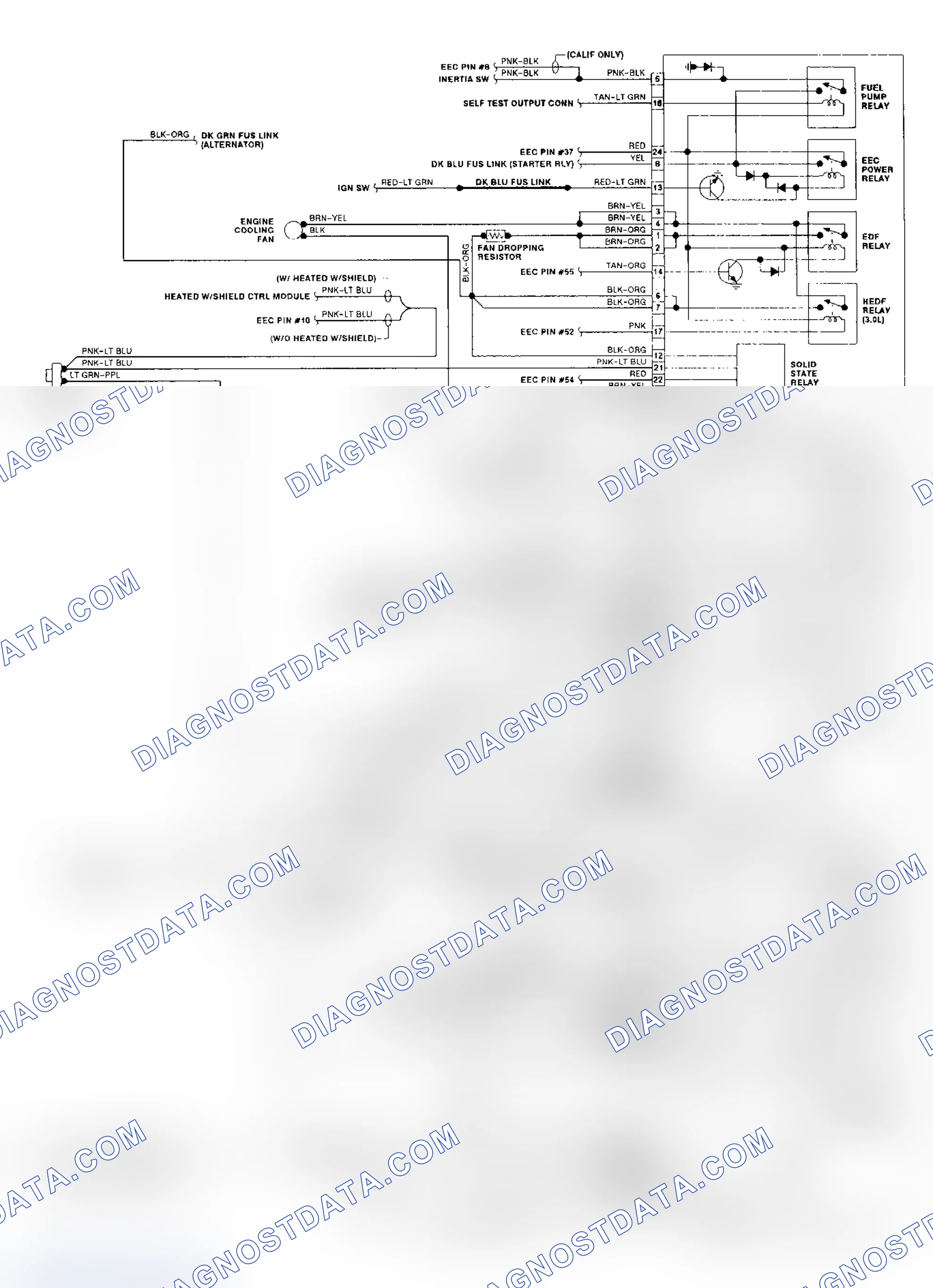 Scheme 9: 1990 Sable & Taurus EATC Wiring Diagram (2 of 2)