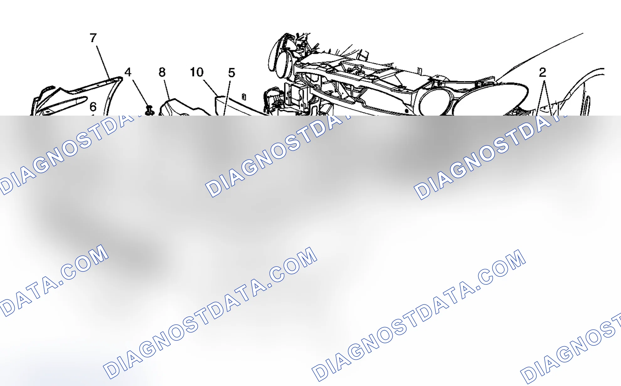 Scheme 8: Fascia, Absorber, Reinforcement Replacement - Front Bumper